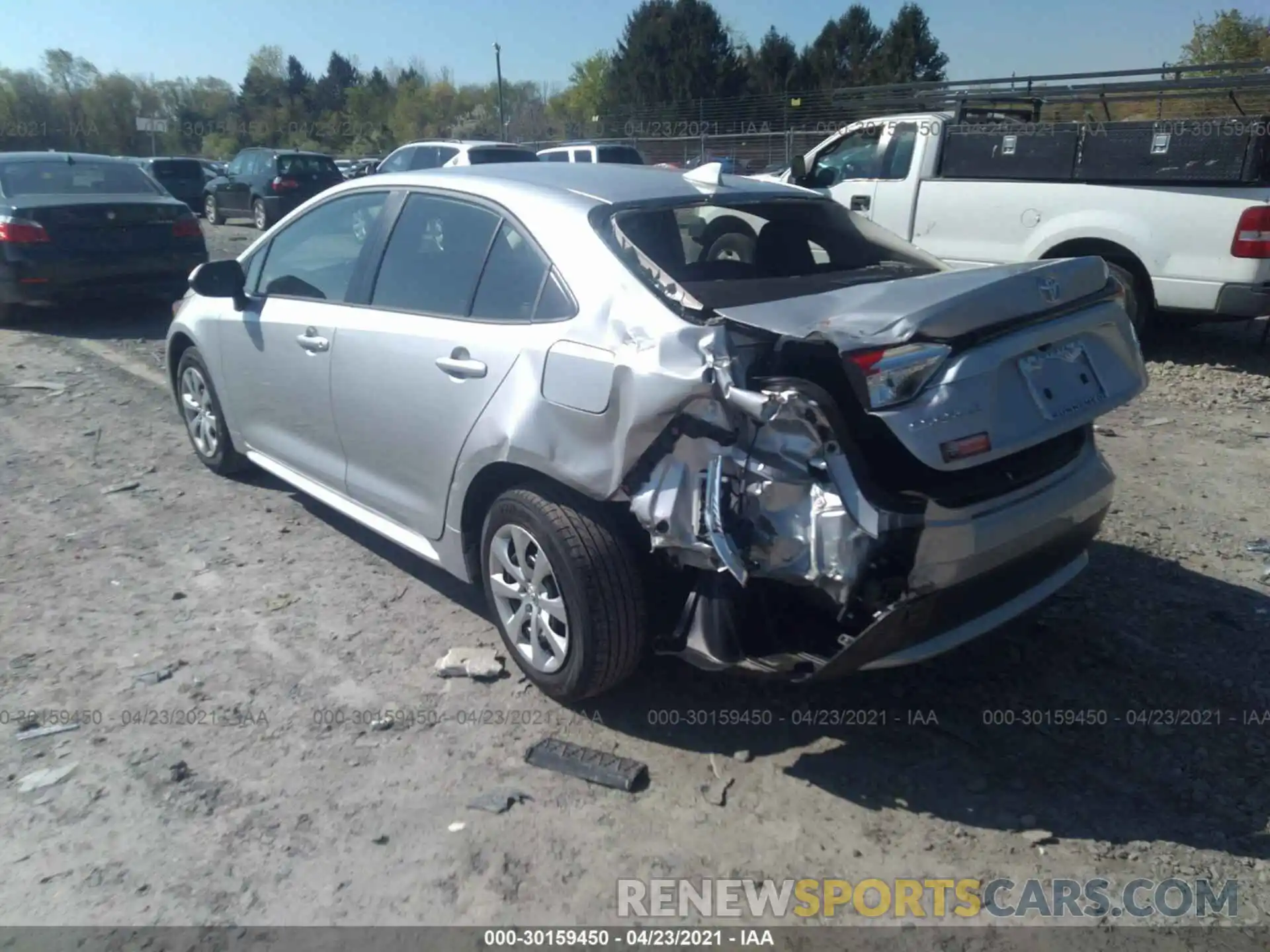 3 Photograph of a damaged car JTDEPMAE4MJ164001 TOYOTA COROLLA 2021