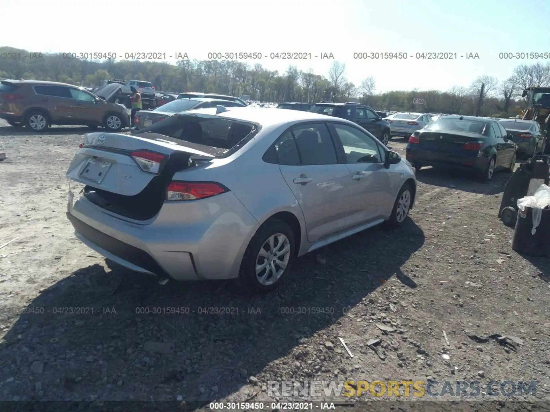 4 Photograph of a damaged car JTDEPMAE4MJ164001 TOYOTA COROLLA 2021