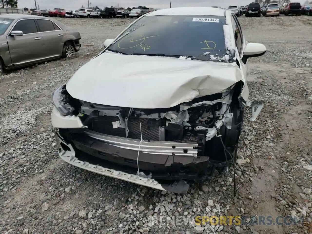 9 Photograph of a damaged car JTDEPMAE4MJ164922 TOYOTA COROLLA 2021