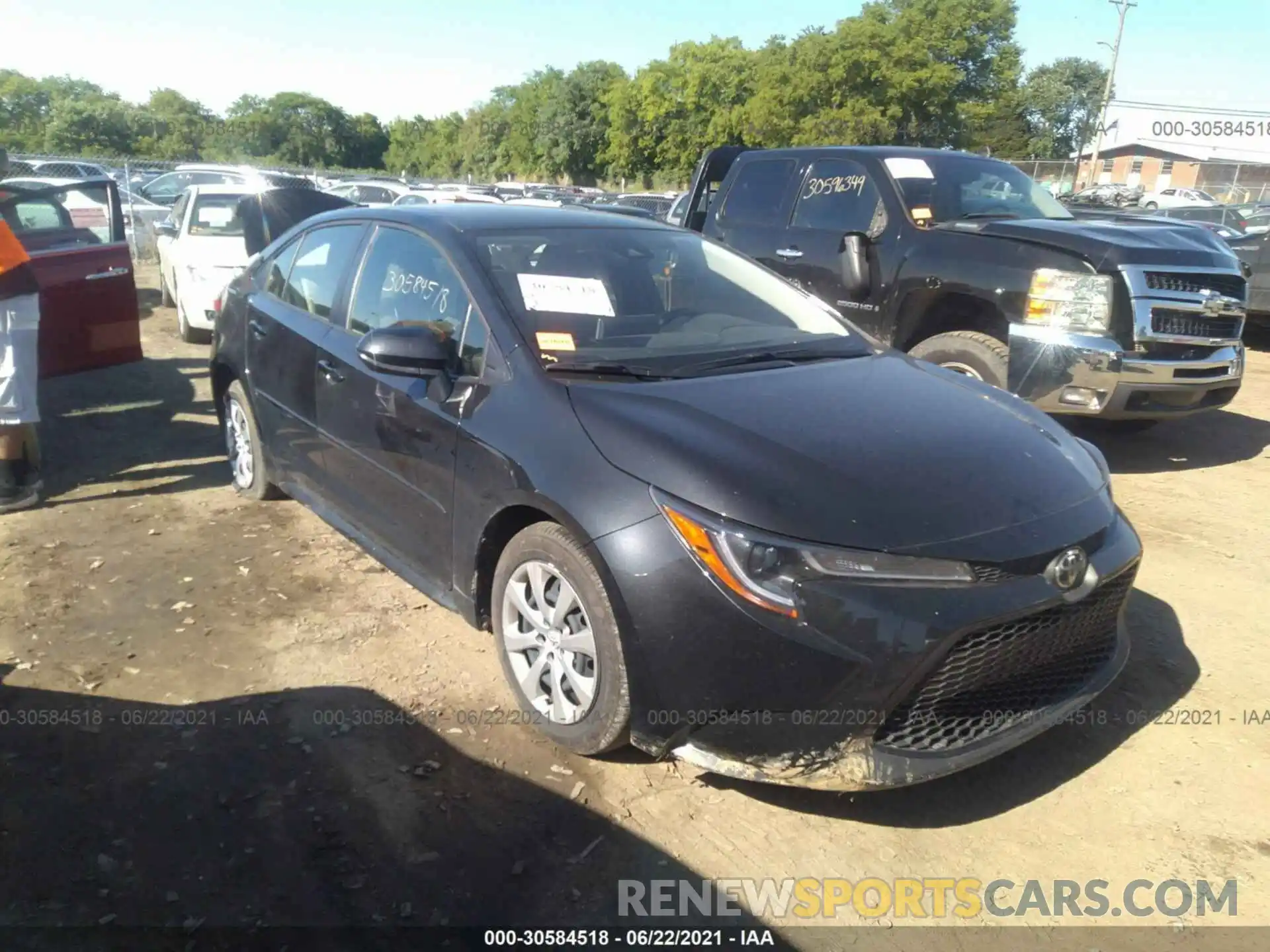 1 Photograph of a damaged car JTDEPMAE4MJ165052 TOYOTA COROLLA 2021