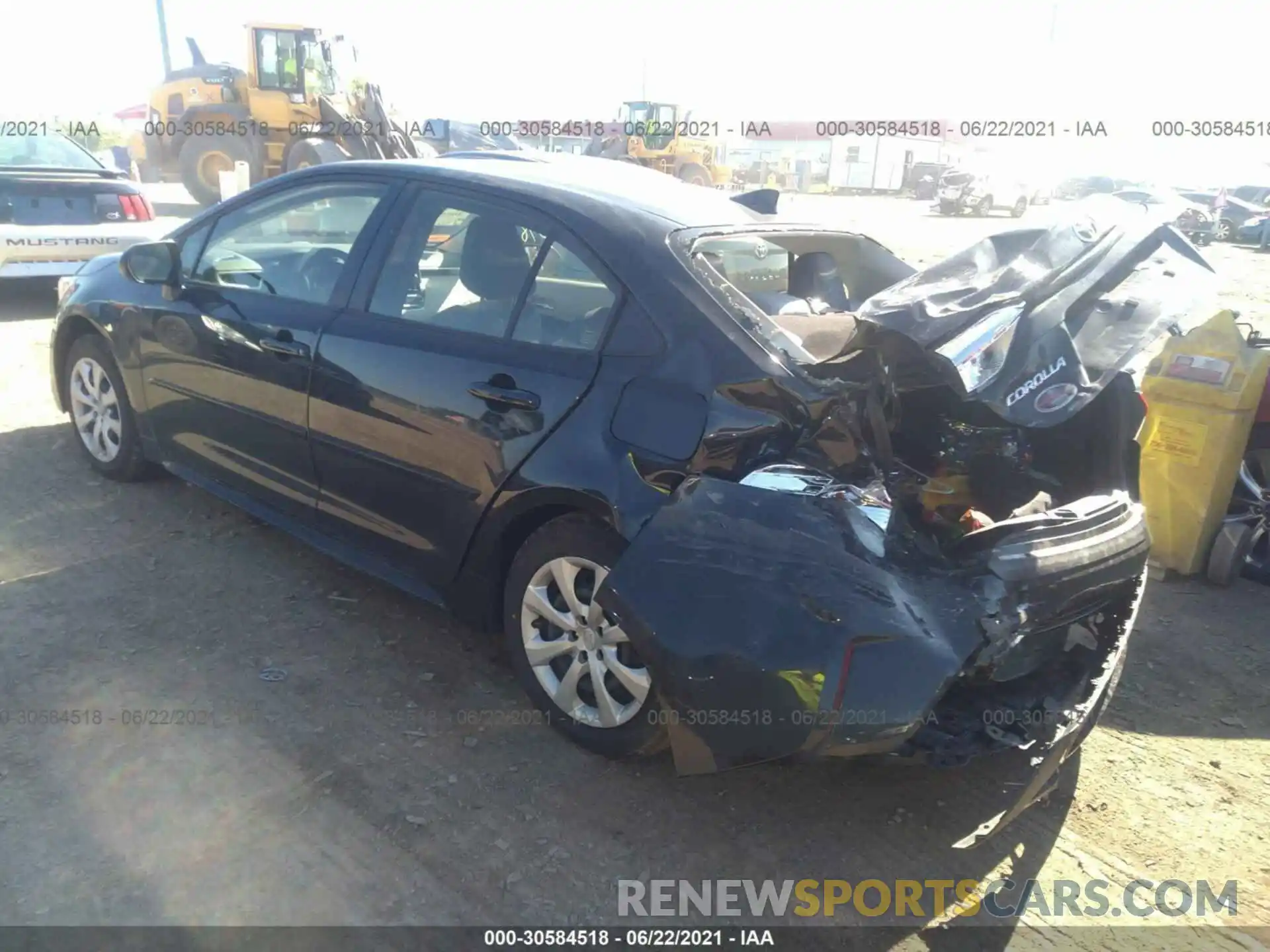 3 Photograph of a damaged car JTDEPMAE4MJ165052 TOYOTA COROLLA 2021