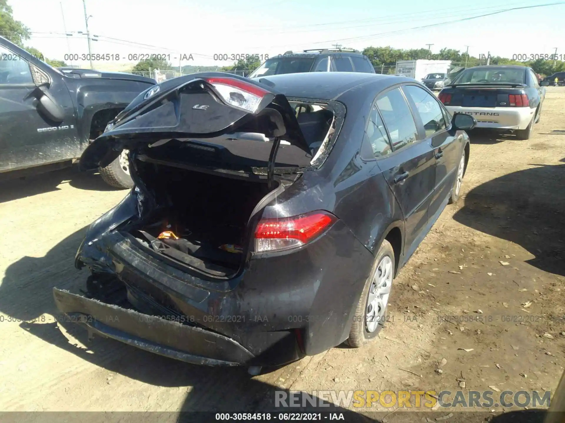 4 Photograph of a damaged car JTDEPMAE4MJ165052 TOYOTA COROLLA 2021