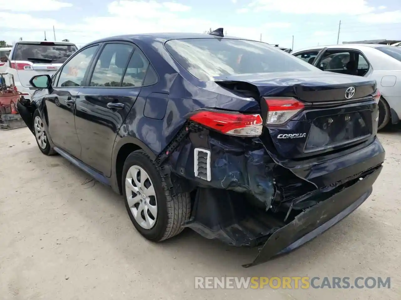 3 Photograph of a damaged car JTDEPMAE4MJ165603 TOYOTA COROLLA 2021