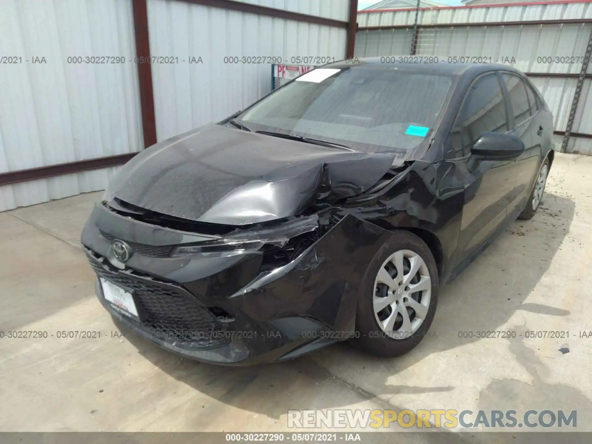 2 Photograph of a damaged car JTDEPMAE4MJ165620 TOYOTA COROLLA 2021