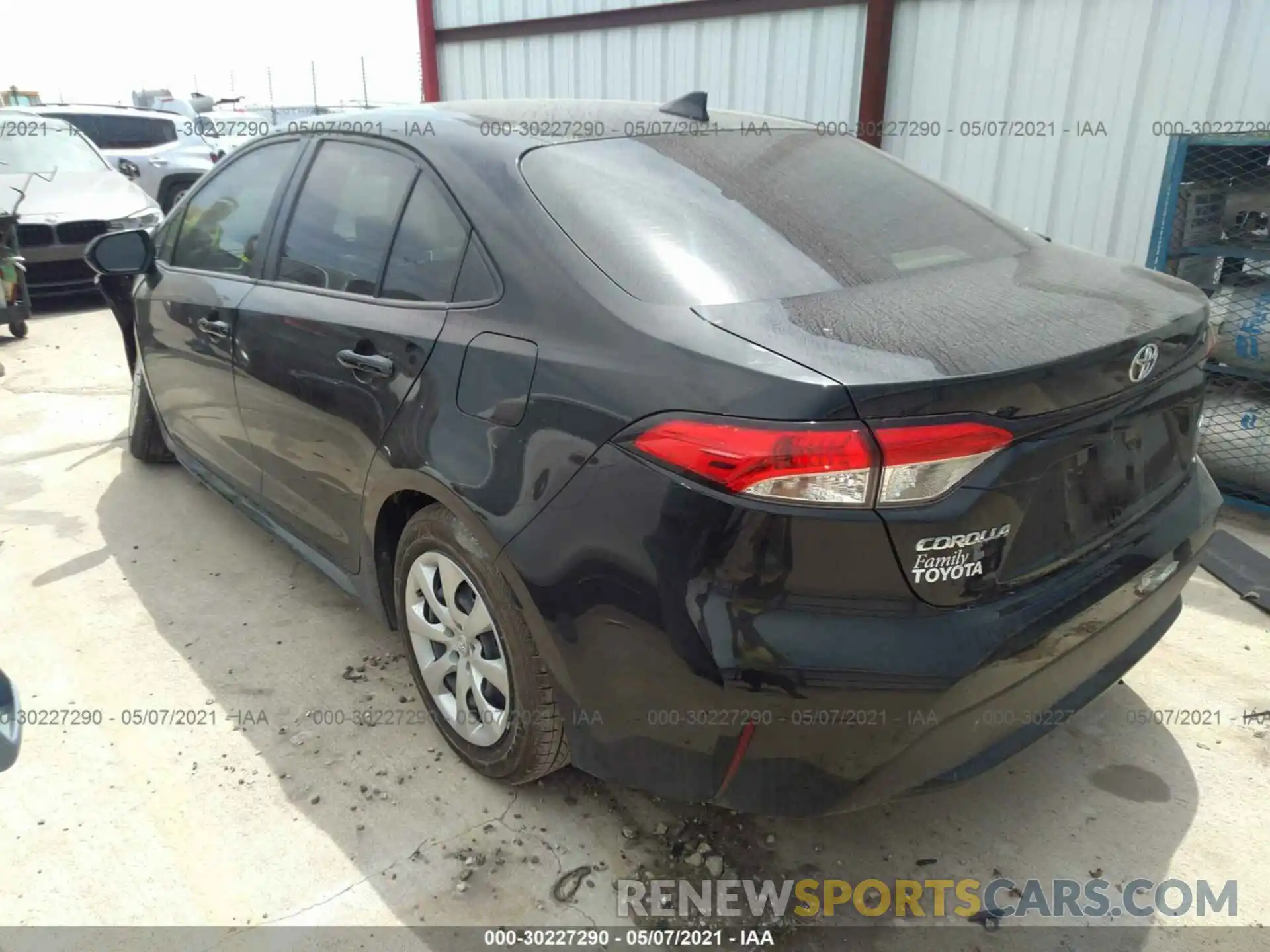 3 Photograph of a damaged car JTDEPMAE4MJ165620 TOYOTA COROLLA 2021