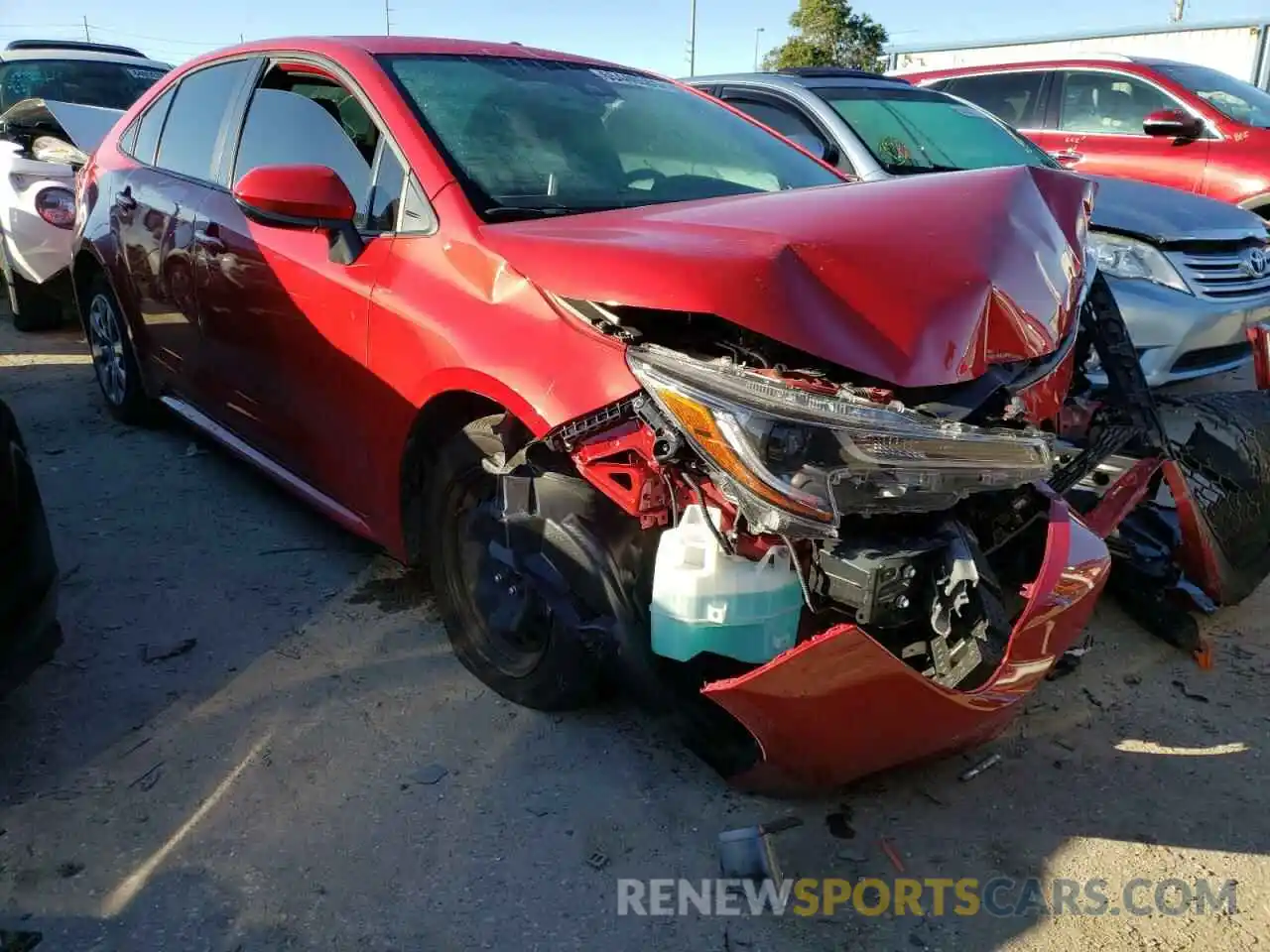 1 Photograph of a damaged car JTDEPMAE4MJ165875 TOYOTA COROLLA 2021