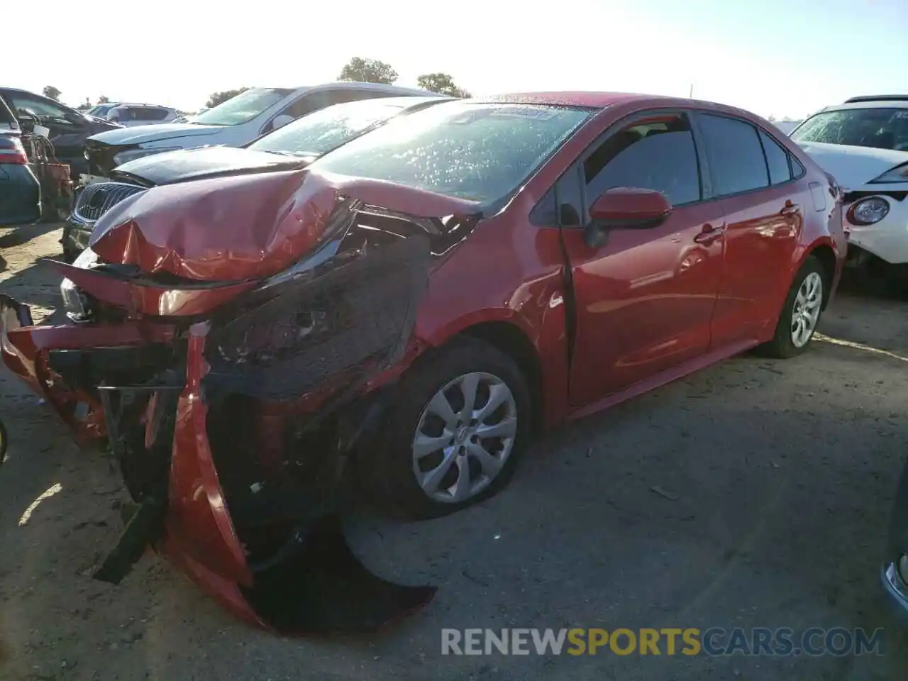 2 Photograph of a damaged car JTDEPMAE4MJ165875 TOYOTA COROLLA 2021