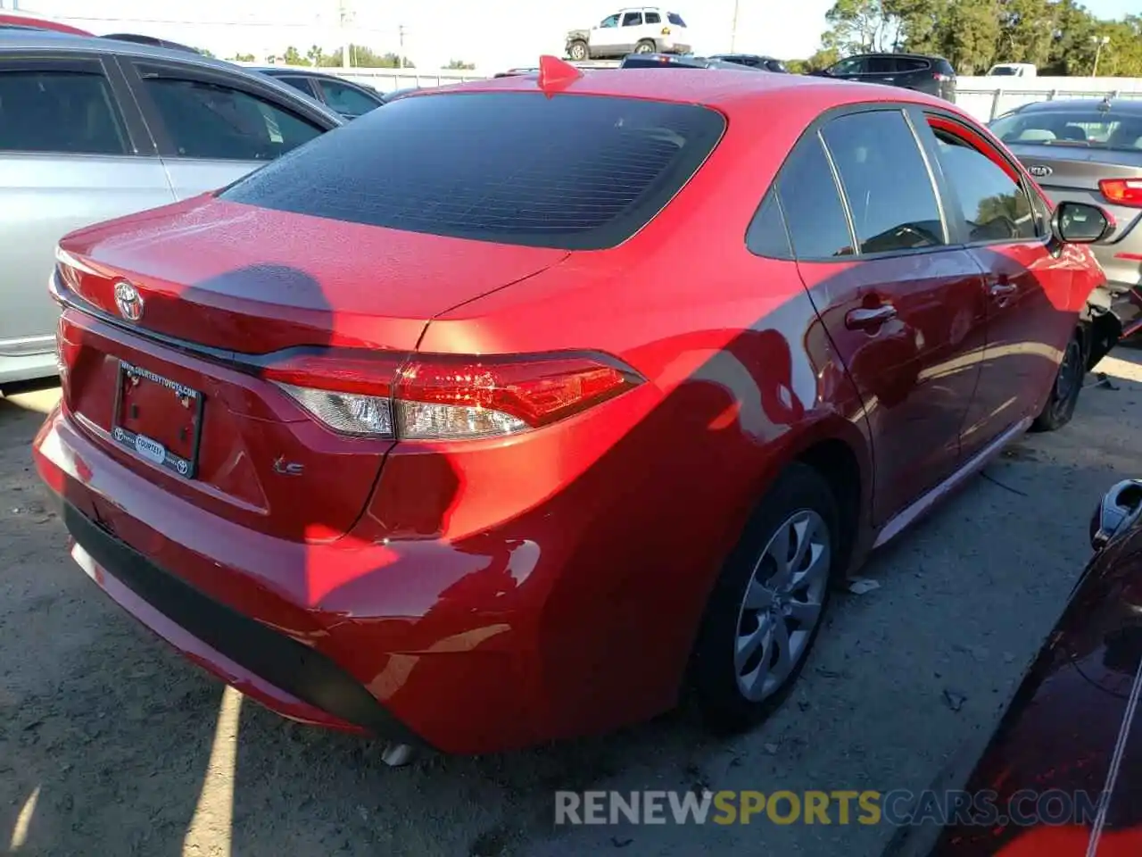 4 Photograph of a damaged car JTDEPMAE4MJ165875 TOYOTA COROLLA 2021