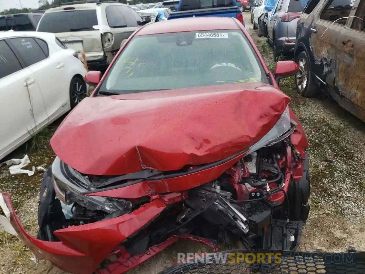 7 Photograph of a damaged car JTDEPMAE4MJ165875 TOYOTA COROLLA 2021