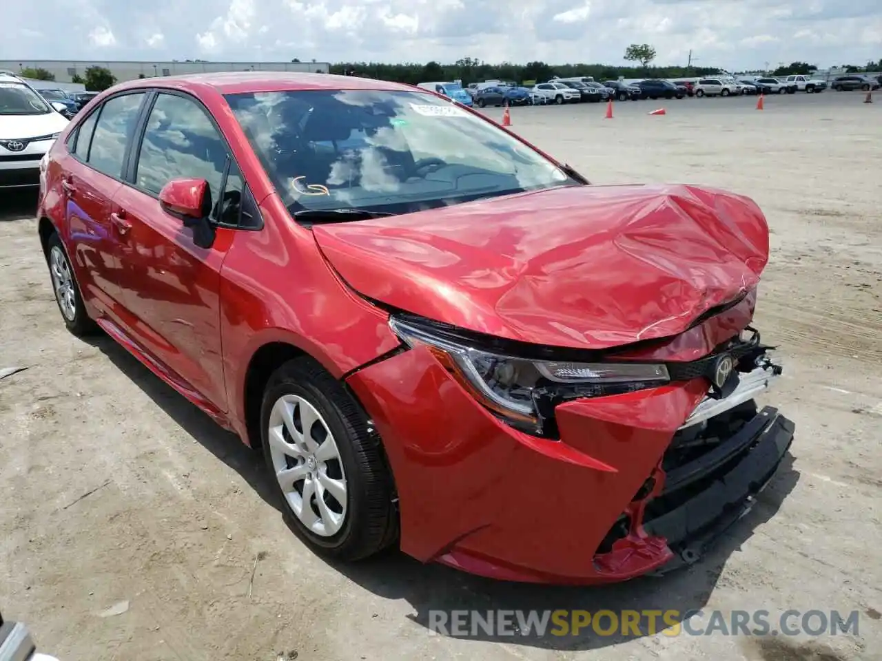 1 Photograph of a damaged car JTDEPMAE4MJ165939 TOYOTA COROLLA 2021