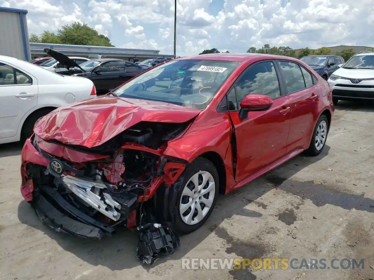 2 Photograph of a damaged car JTDEPMAE4MJ165939 TOYOTA COROLLA 2021