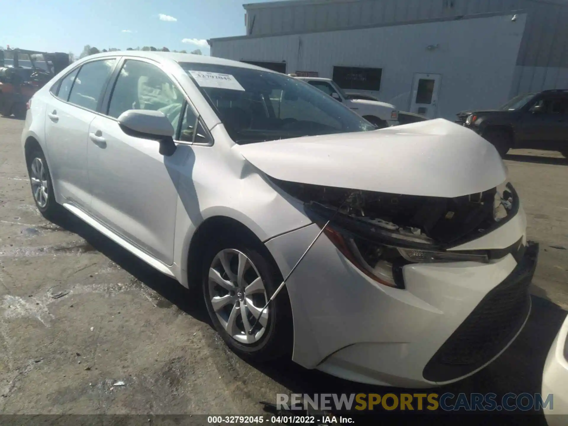 1 Photograph of a damaged car JTDEPMAE4MJ166203 TOYOTA COROLLA 2021