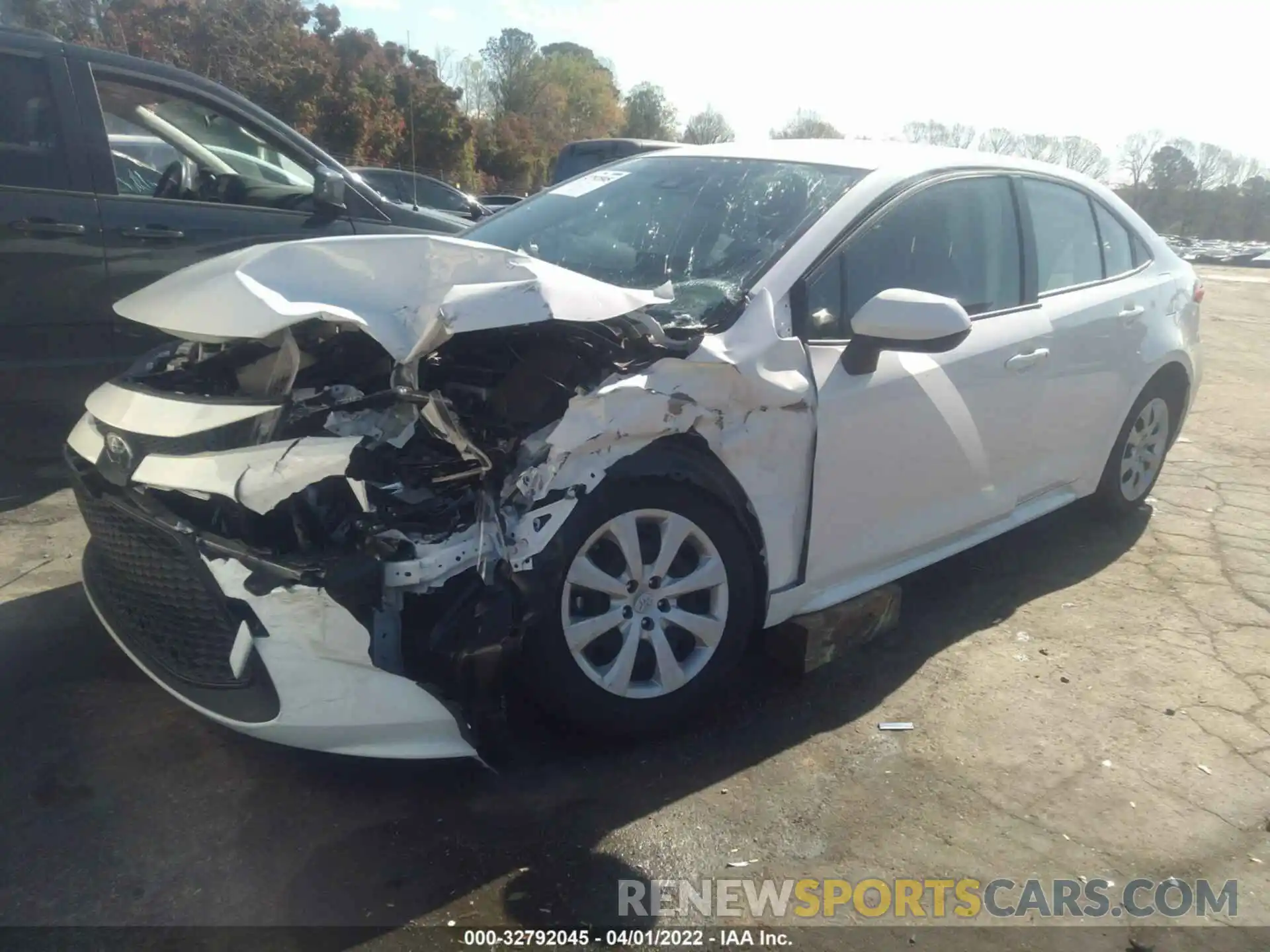 2 Photograph of a damaged car JTDEPMAE4MJ166203 TOYOTA COROLLA 2021