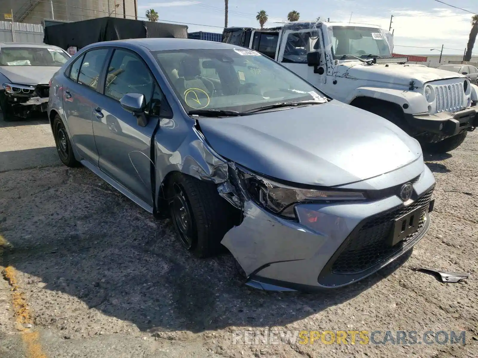 1 Photograph of a damaged car JTDEPMAE4MJ166685 TOYOTA COROLLA 2021