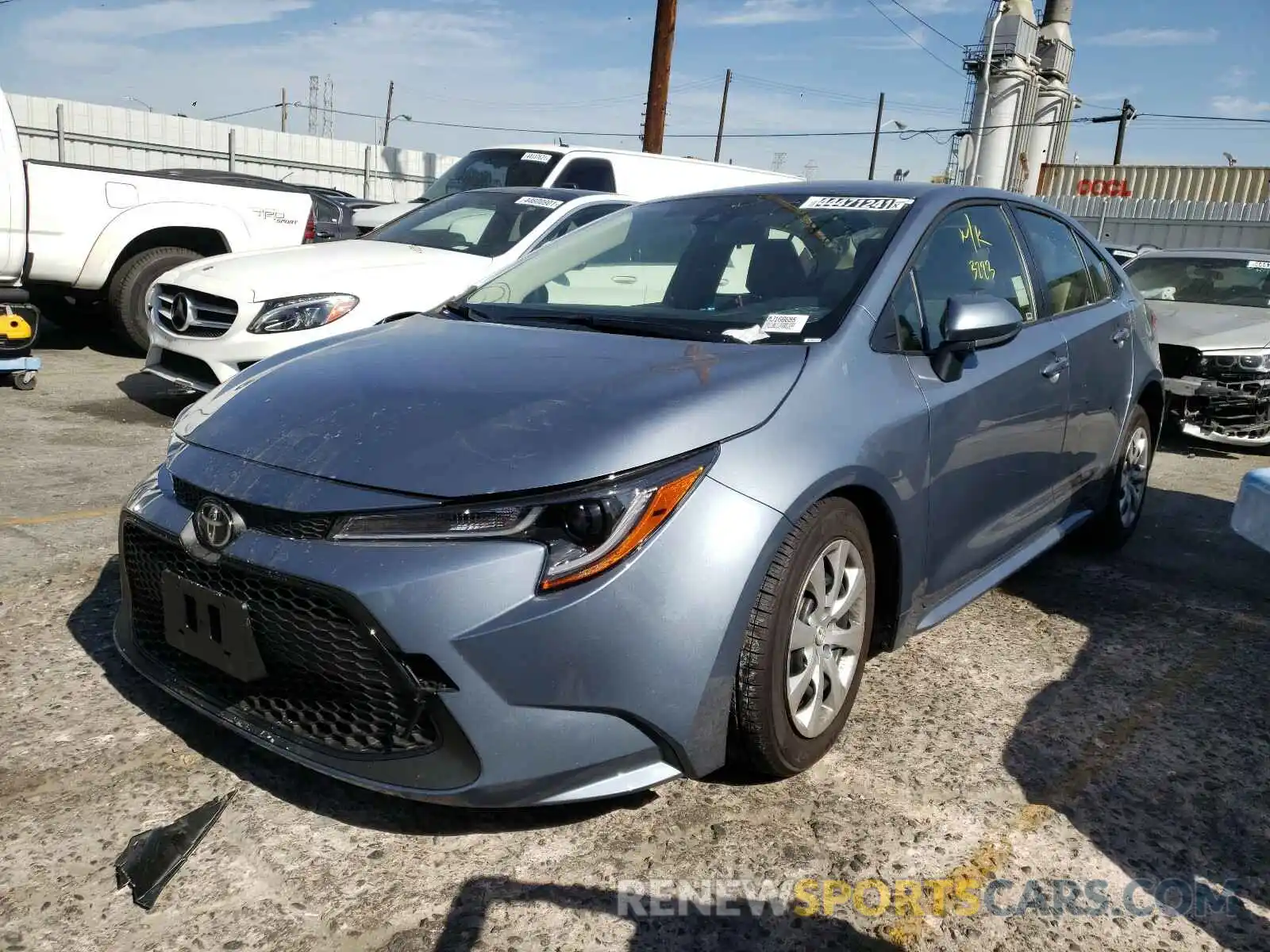 2 Photograph of a damaged car JTDEPMAE4MJ166685 TOYOTA COROLLA 2021