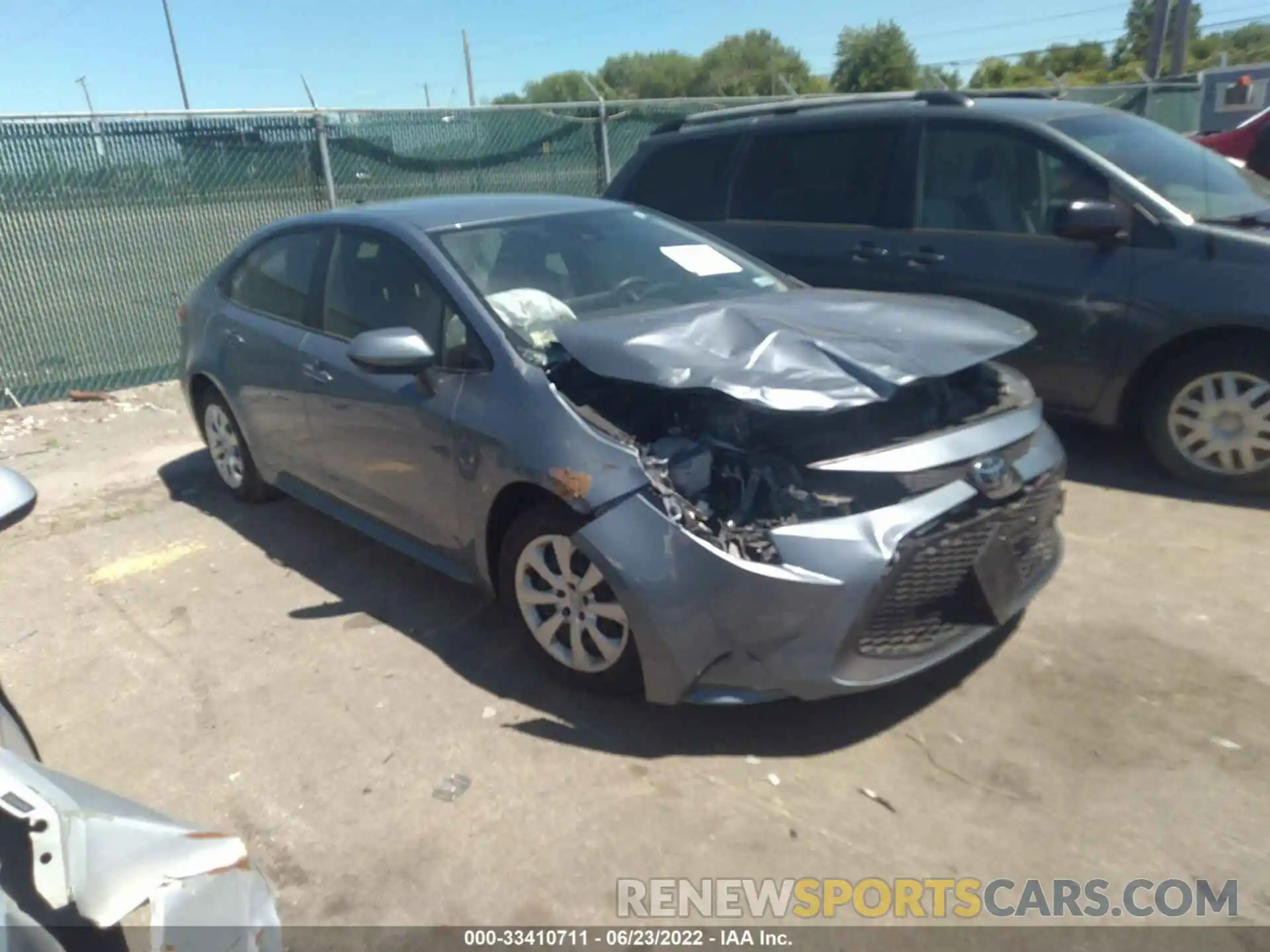 1 Photograph of a damaged car JTDEPMAE4MJ167125 TOYOTA COROLLA 2021