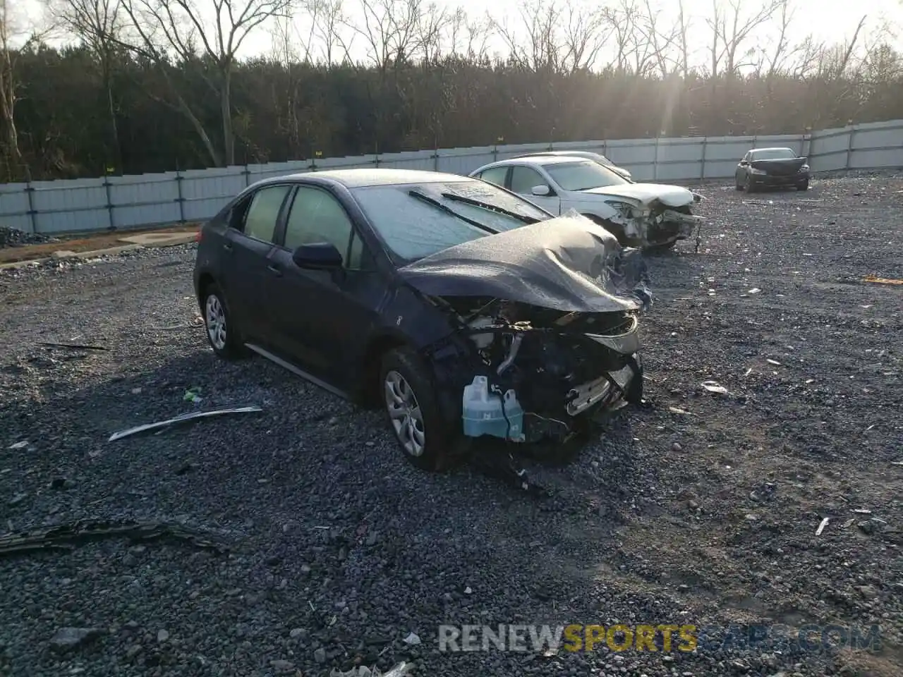 1 Photograph of a damaged car JTDEPMAE4MJ167173 TOYOTA COROLLA 2021