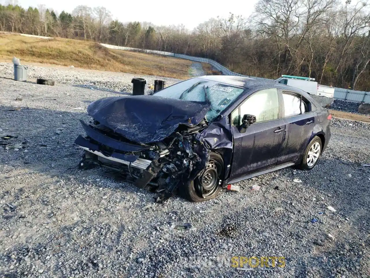 2 Photograph of a damaged car JTDEPMAE4MJ167173 TOYOTA COROLLA 2021