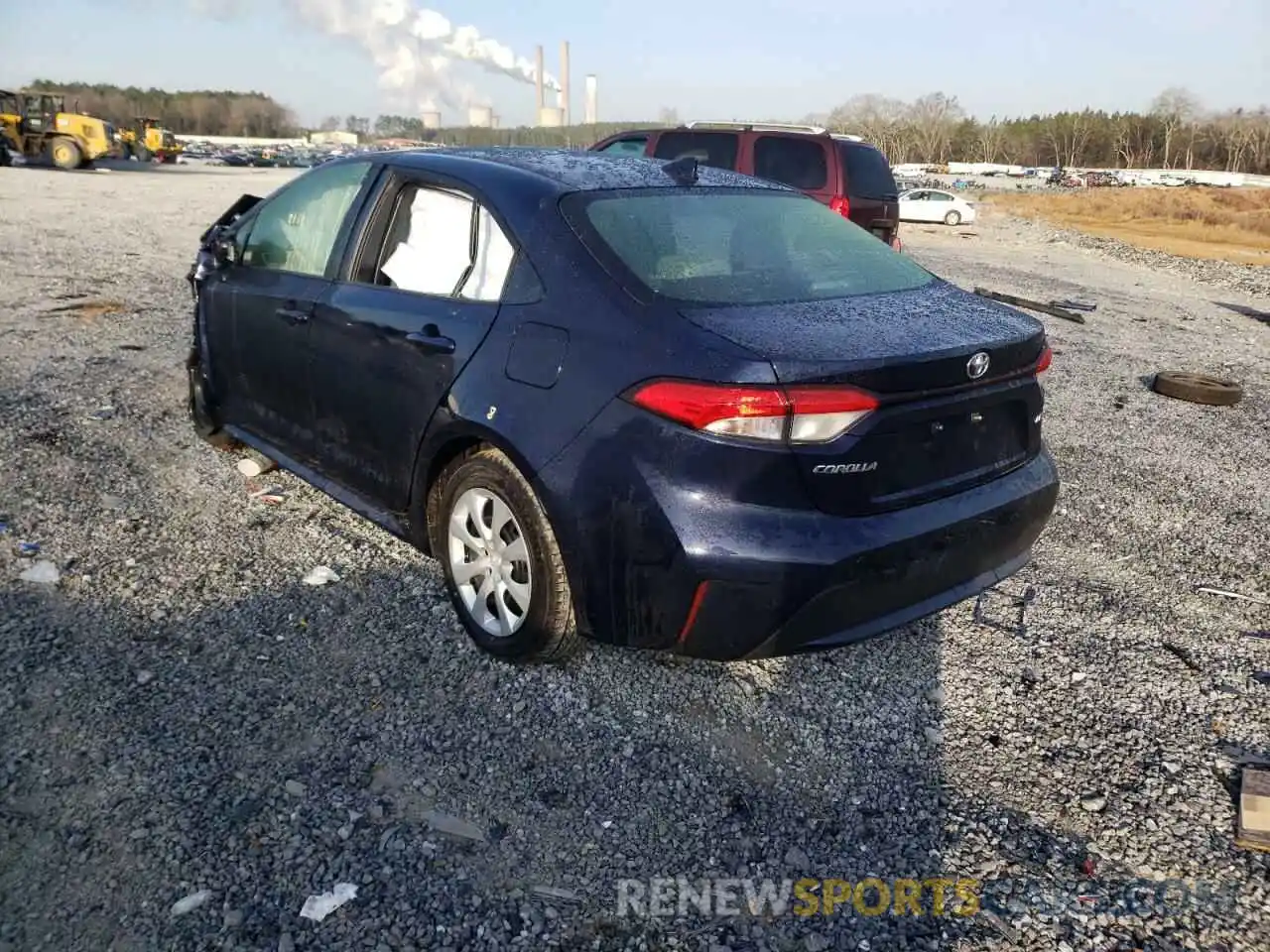 3 Photograph of a damaged car JTDEPMAE4MJ167173 TOYOTA COROLLA 2021