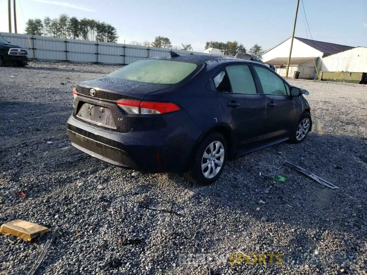 4 Photograph of a damaged car JTDEPMAE4MJ167173 TOYOTA COROLLA 2021