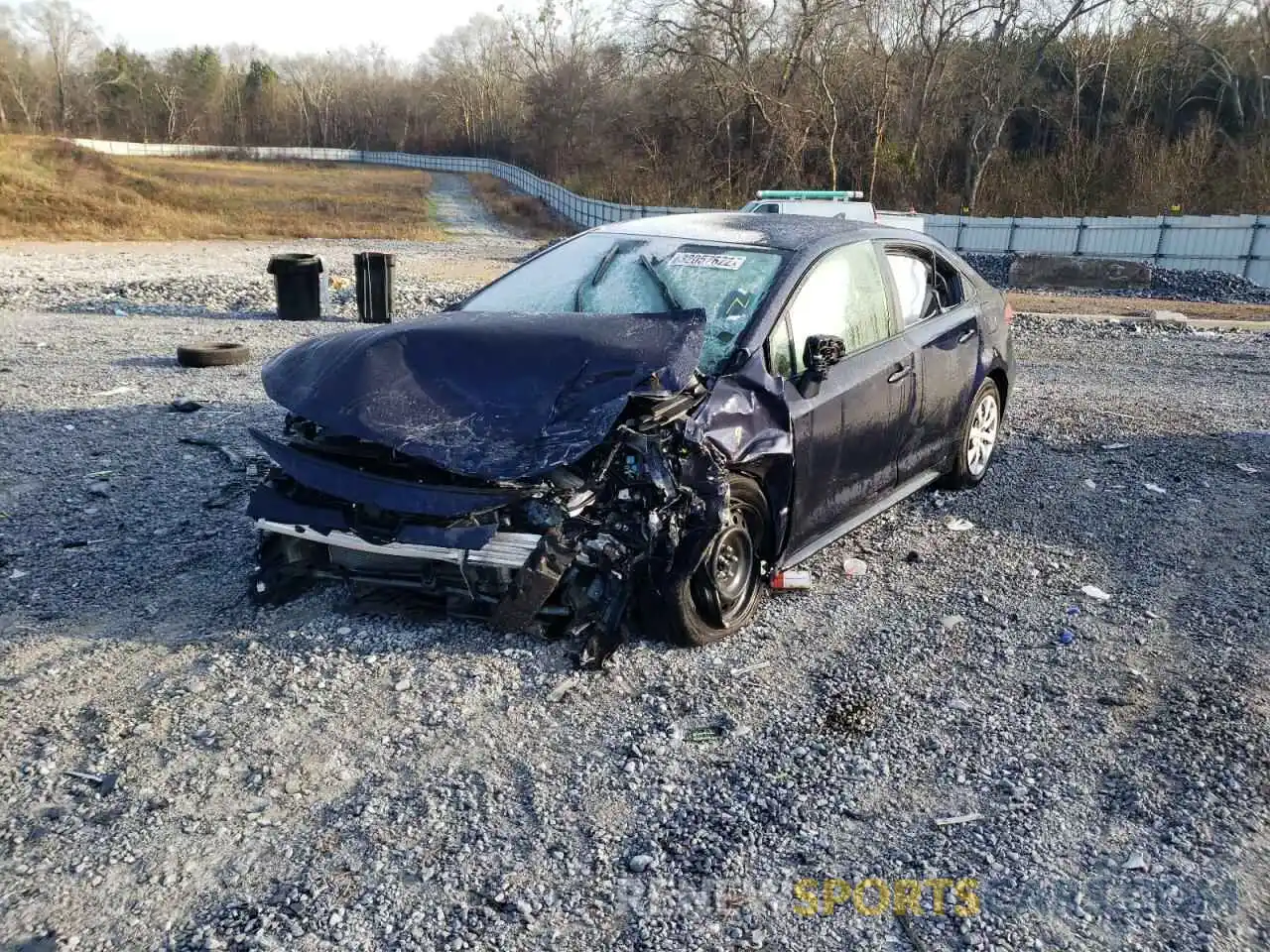 9 Photograph of a damaged car JTDEPMAE4MJ167173 TOYOTA COROLLA 2021