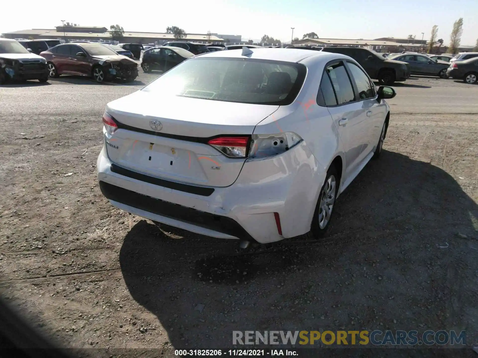 4 Photograph of a damaged car JTDEPMAE4MJ167626 TOYOTA COROLLA 2021