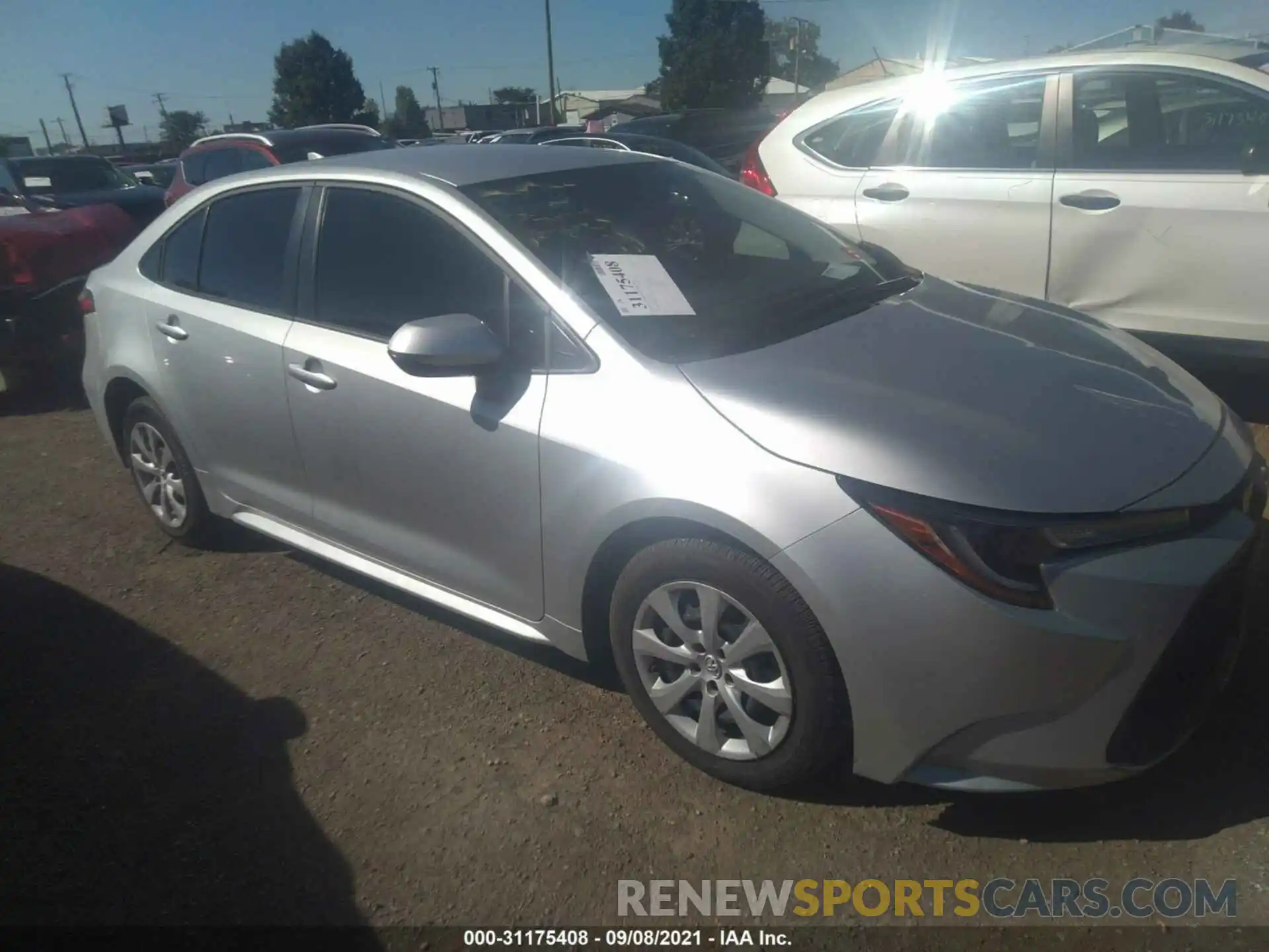 1 Photograph of a damaged car JTDEPMAE4MJ167836 TOYOTA COROLLA 2021