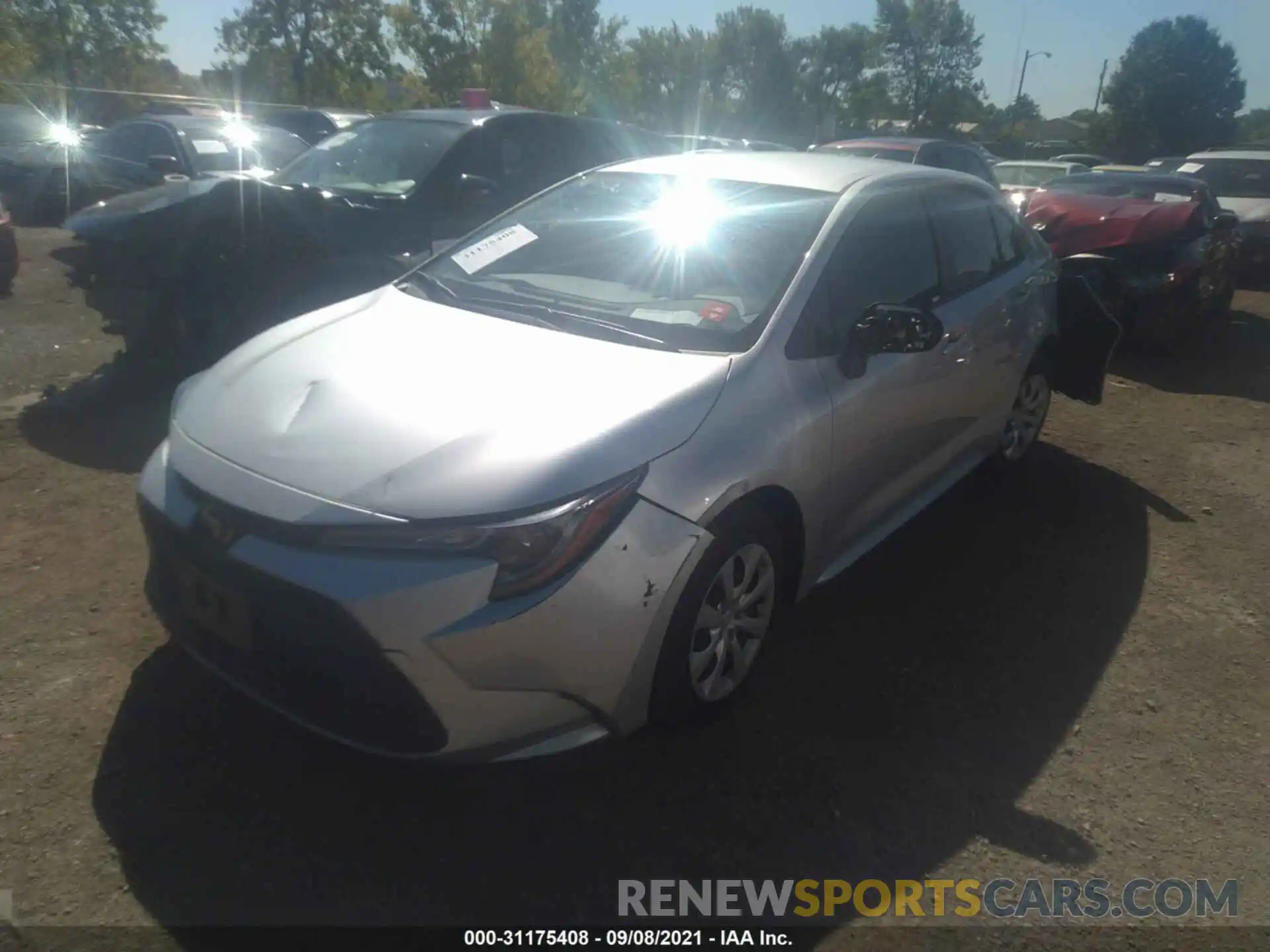 2 Photograph of a damaged car JTDEPMAE4MJ167836 TOYOTA COROLLA 2021