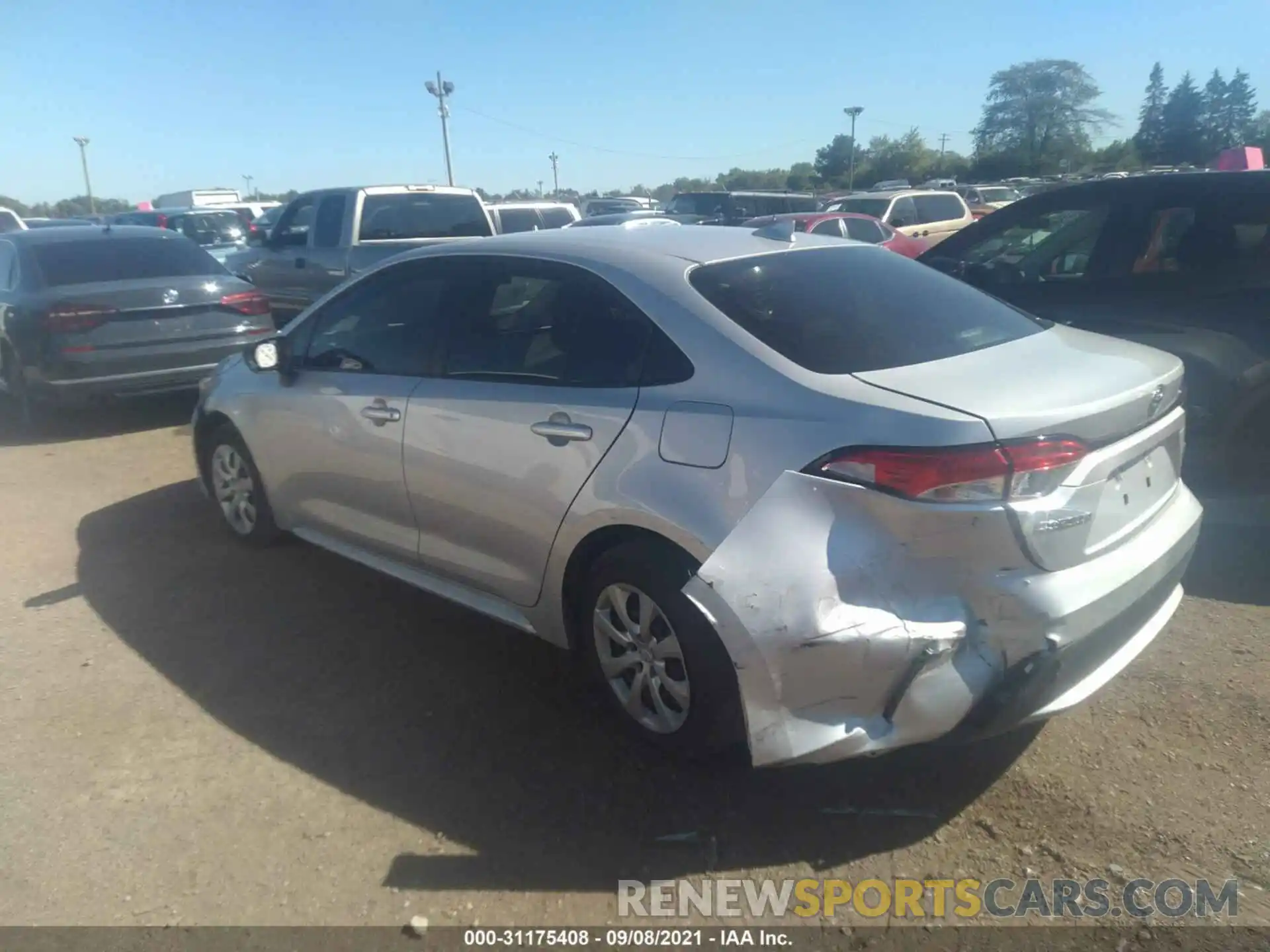 3 Photograph of a damaged car JTDEPMAE4MJ167836 TOYOTA COROLLA 2021