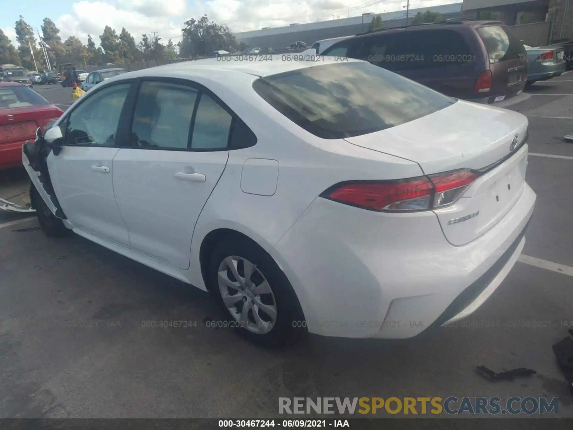 3 Photograph of a damaged car JTDEPMAE4MJ168078 TOYOTA COROLLA 2021