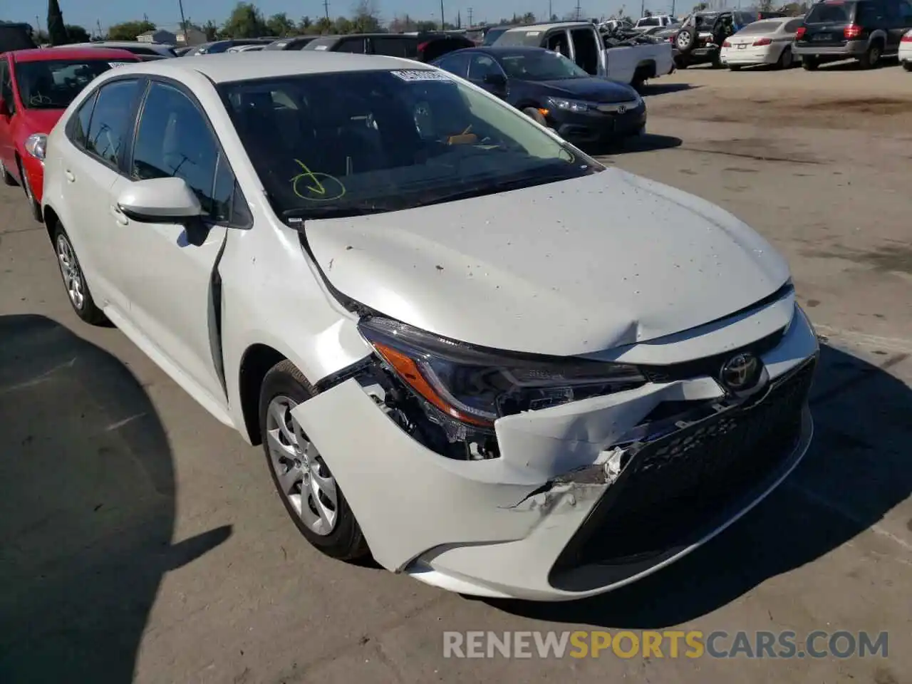 1 Photograph of a damaged car JTDEPMAE4MJ168629 TOYOTA COROLLA 2021