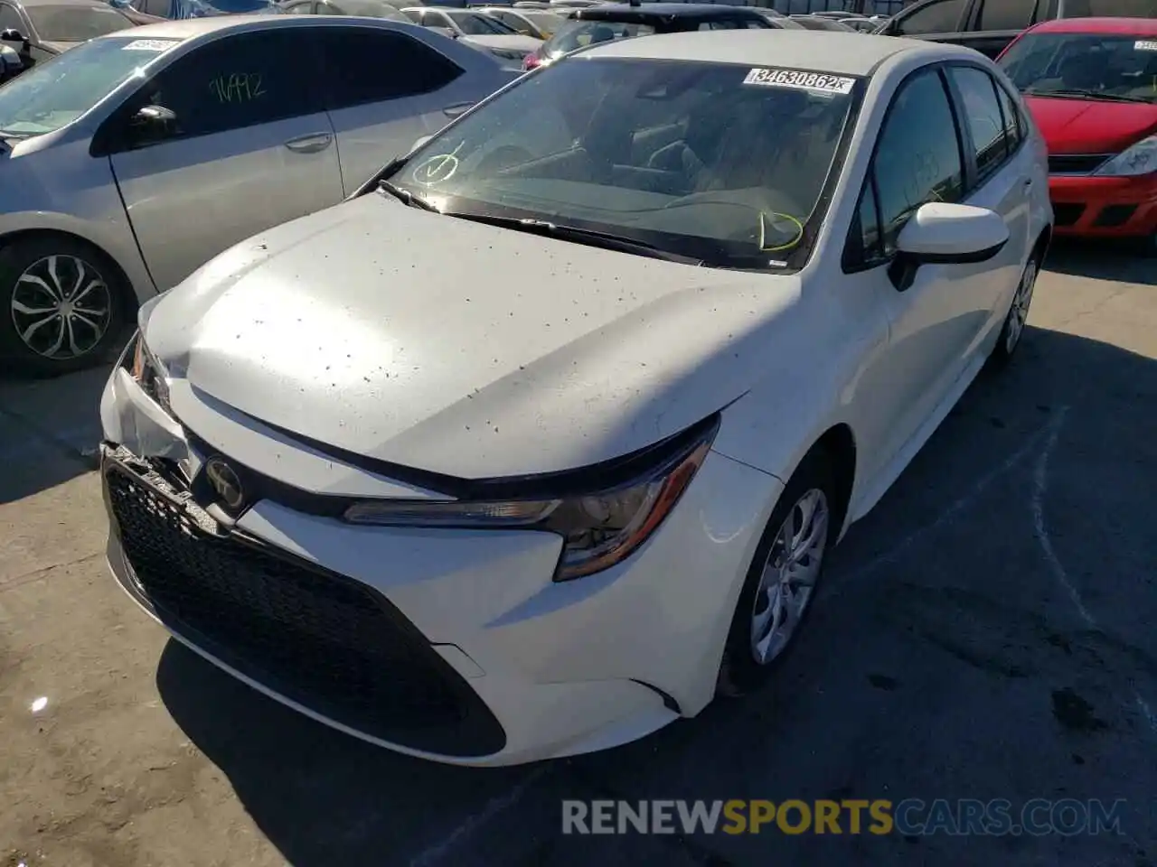 2 Photograph of a damaged car JTDEPMAE4MJ168629 TOYOTA COROLLA 2021