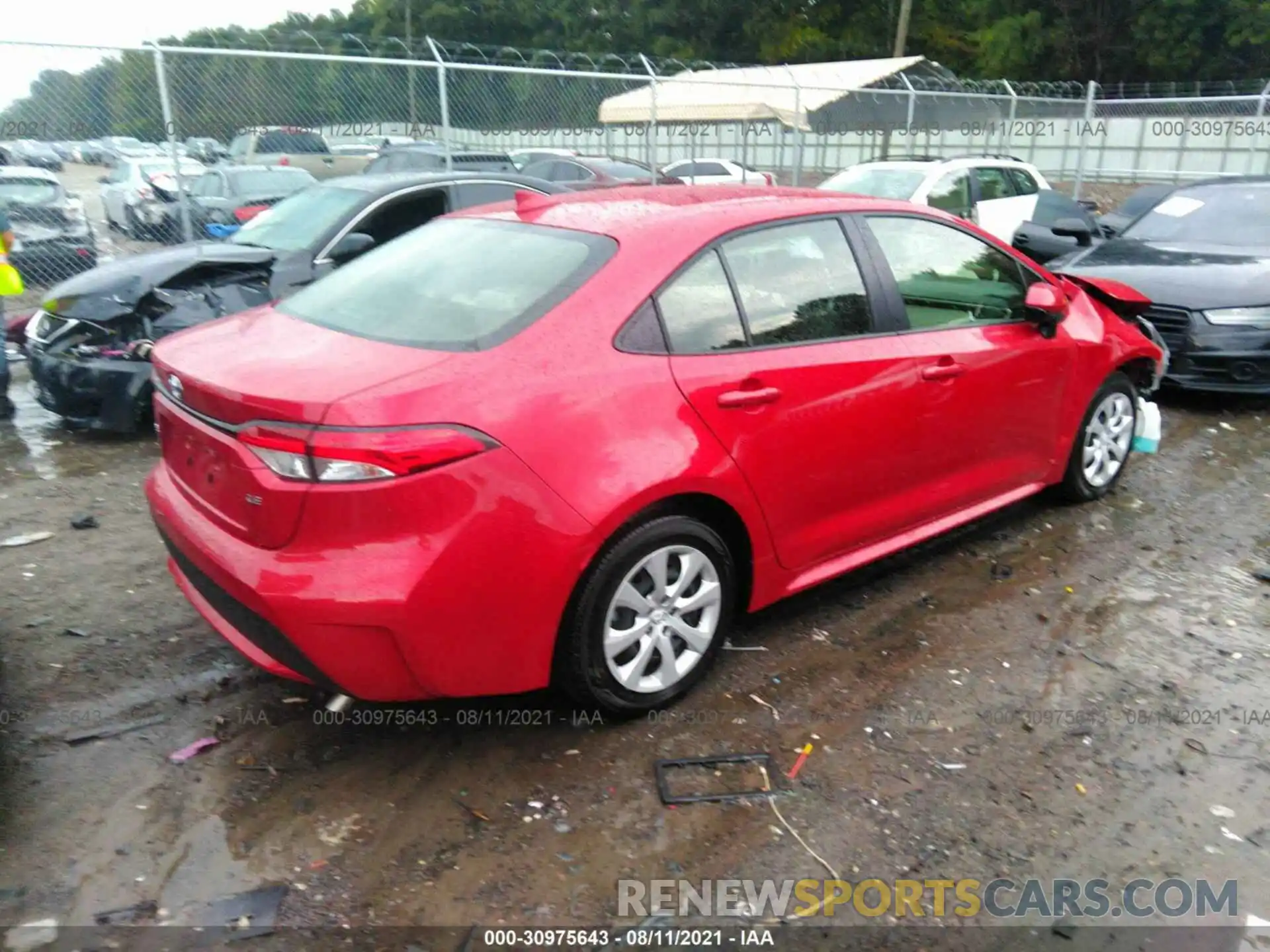 4 Photograph of a damaged car JTDEPMAE4MJ170543 TOYOTA COROLLA 2021