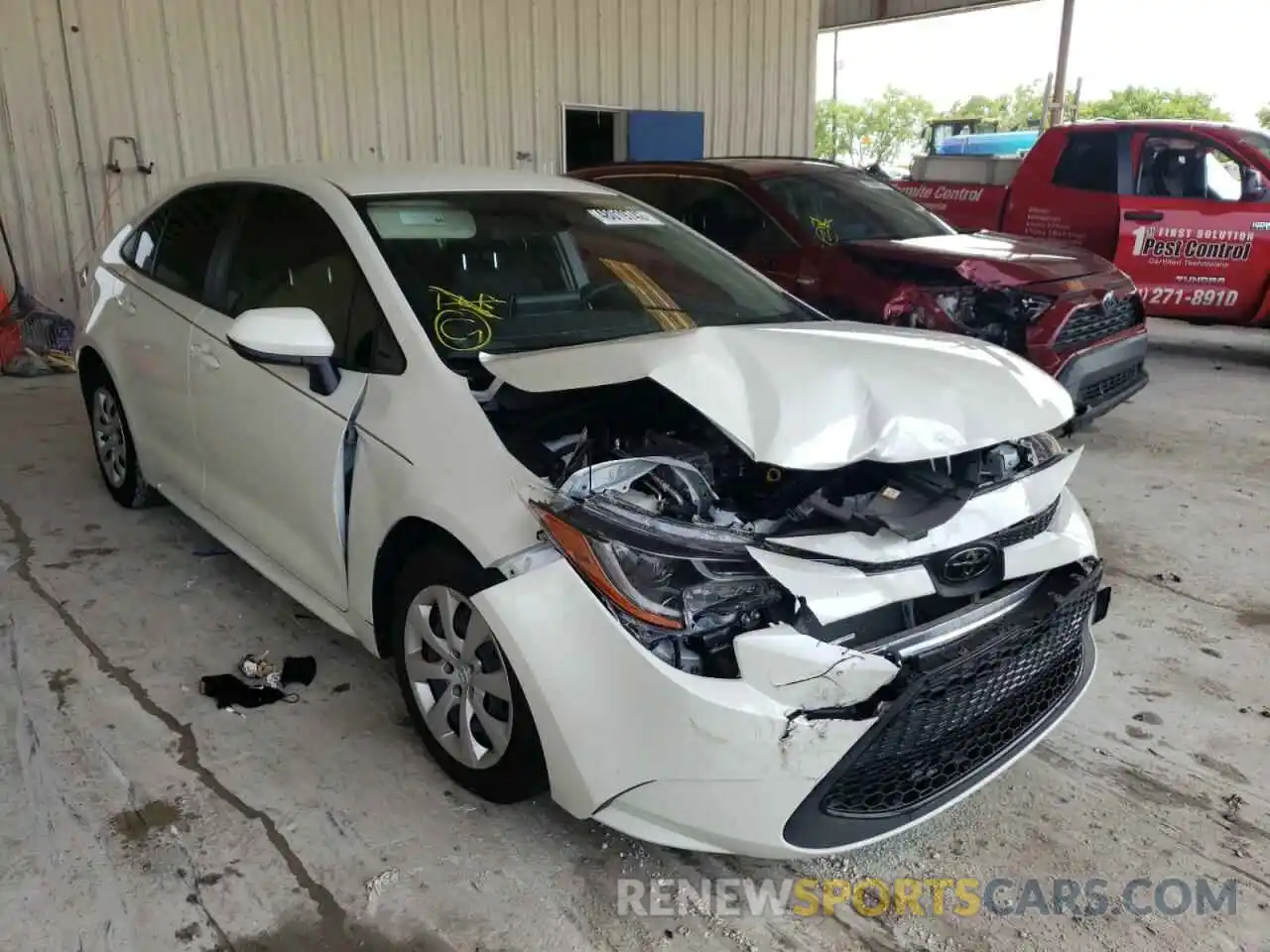 1 Photograph of a damaged car JTDEPMAE4MJ171336 TOYOTA COROLLA 2021