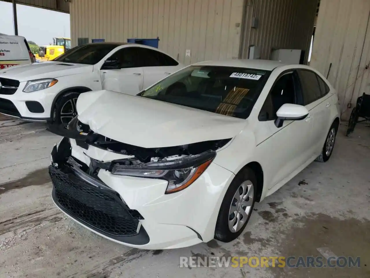 2 Photograph of a damaged car JTDEPMAE4MJ171336 TOYOTA COROLLA 2021