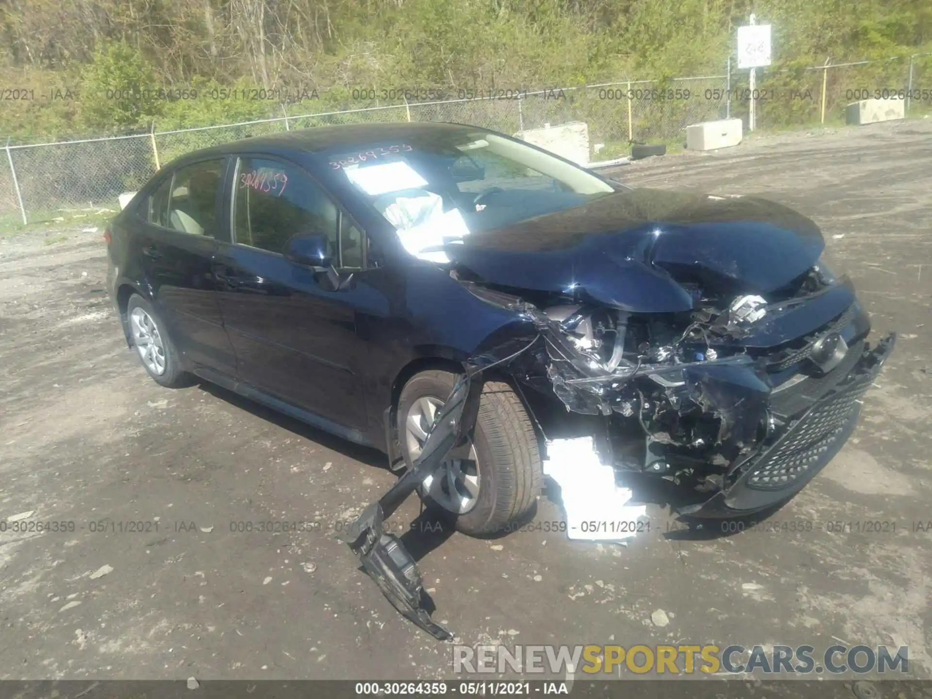 1 Photograph of a damaged car JTDEPMAE4MJ172454 TOYOTA COROLLA 2021