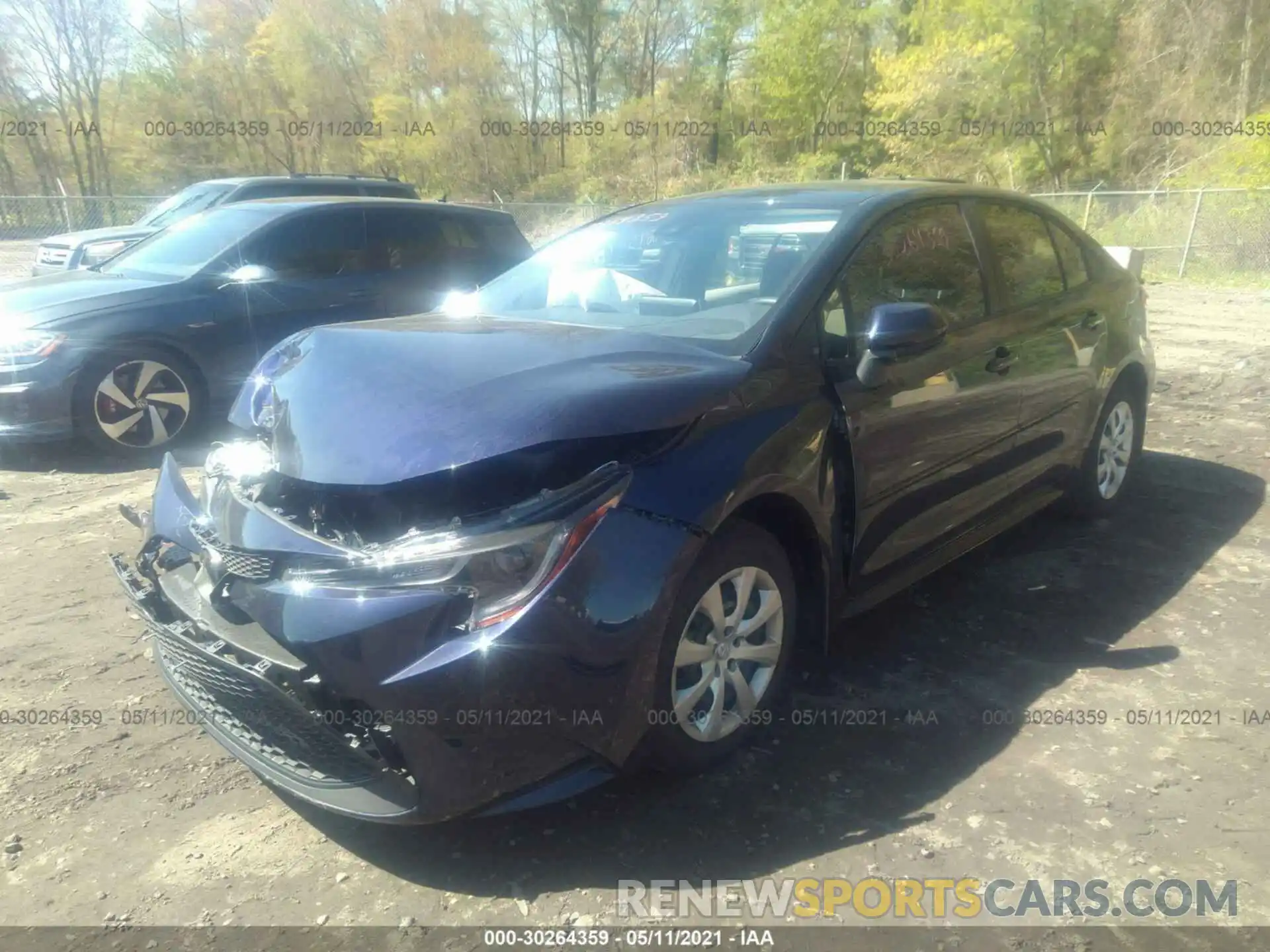 2 Photograph of a damaged car JTDEPMAE4MJ172454 TOYOTA COROLLA 2021