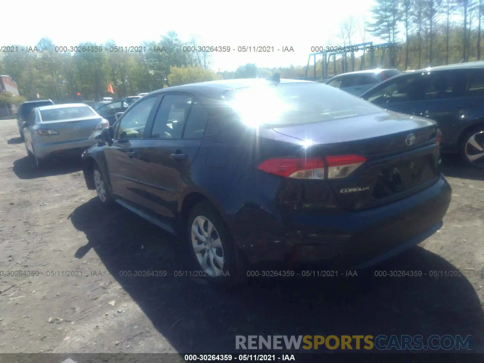 3 Photograph of a damaged car JTDEPMAE4MJ172454 TOYOTA COROLLA 2021