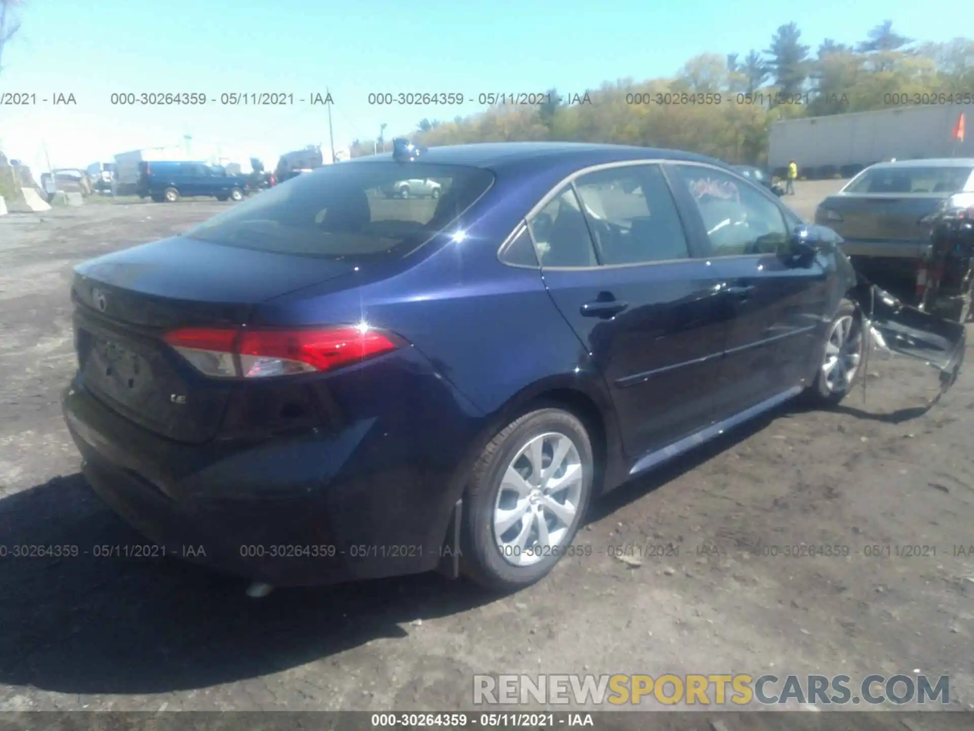 4 Photograph of a damaged car JTDEPMAE4MJ172454 TOYOTA COROLLA 2021