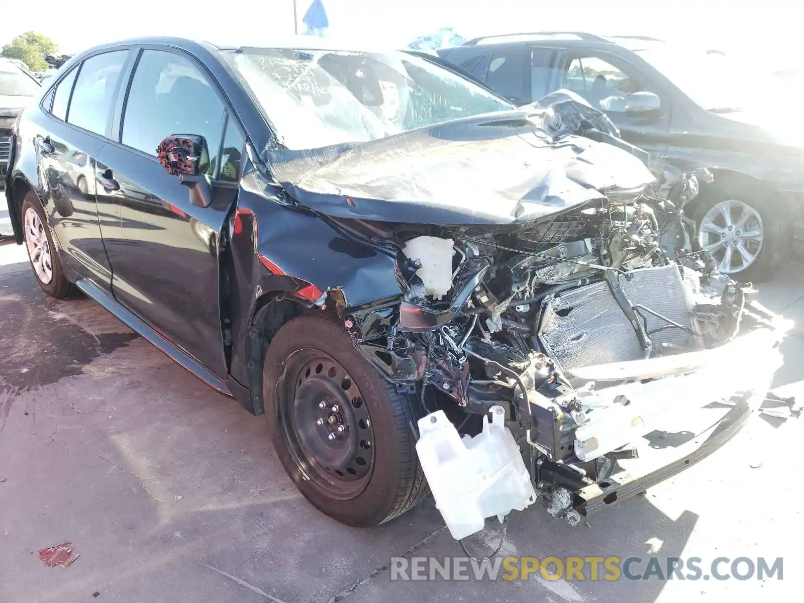 1 Photograph of a damaged car JTDEPMAE4MJ172678 TOYOTA COROLLA 2021