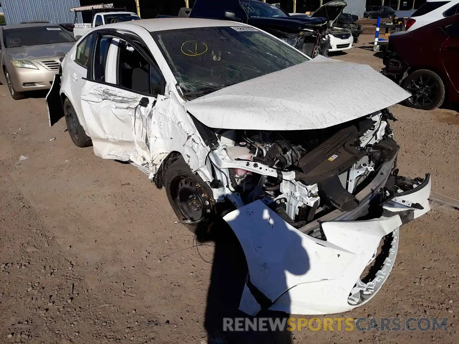 1 Photograph of a damaged car JTDEPMAE4MJ173765 TOYOTA COROLLA 2021