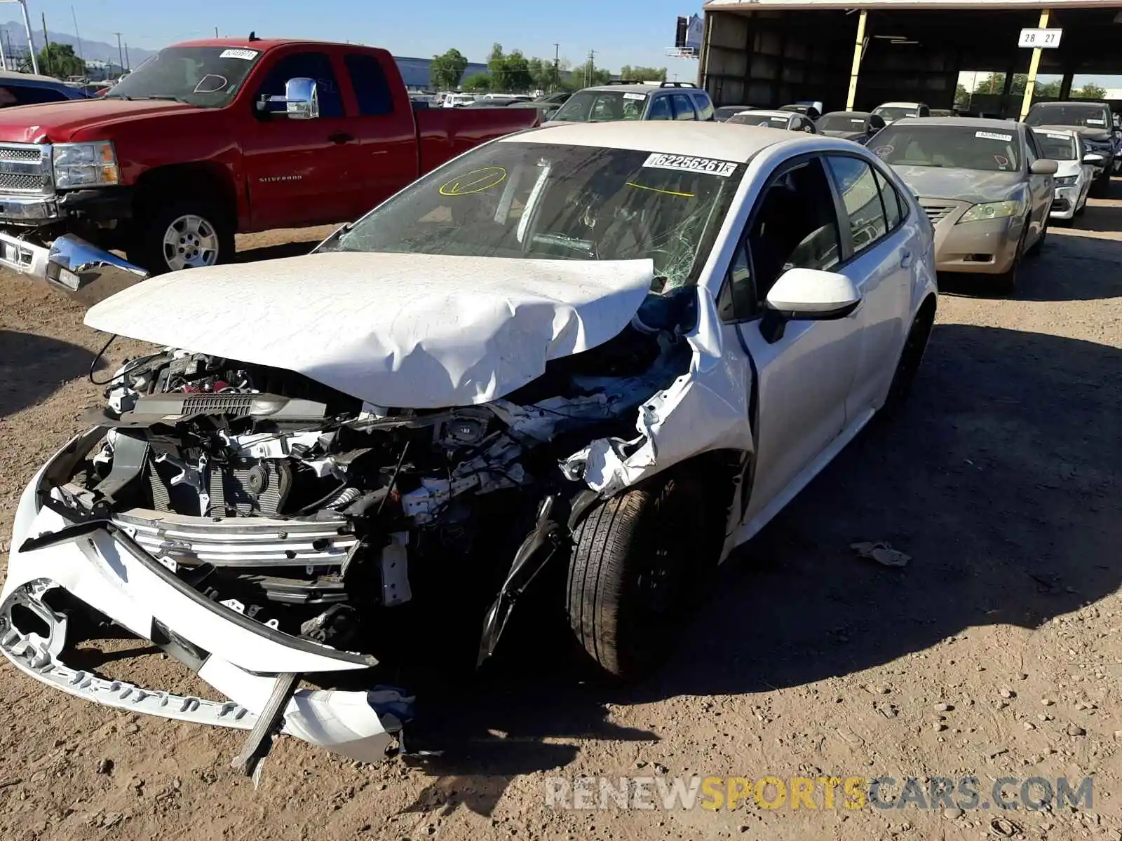 2 Photograph of a damaged car JTDEPMAE4MJ173765 TOYOTA COROLLA 2021