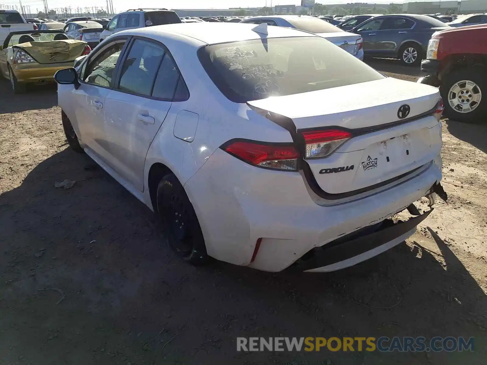 3 Photograph of a damaged car JTDEPMAE4MJ173765 TOYOTA COROLLA 2021