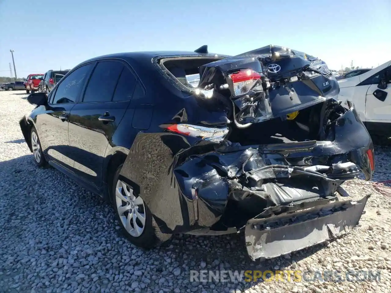 3 Photograph of a damaged car JTDEPMAE4MJ174009 TOYOTA COROLLA 2021