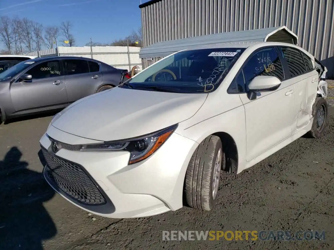 2 Photograph of a damaged car JTDEPMAE4MJ174866 TOYOTA COROLLA 2021