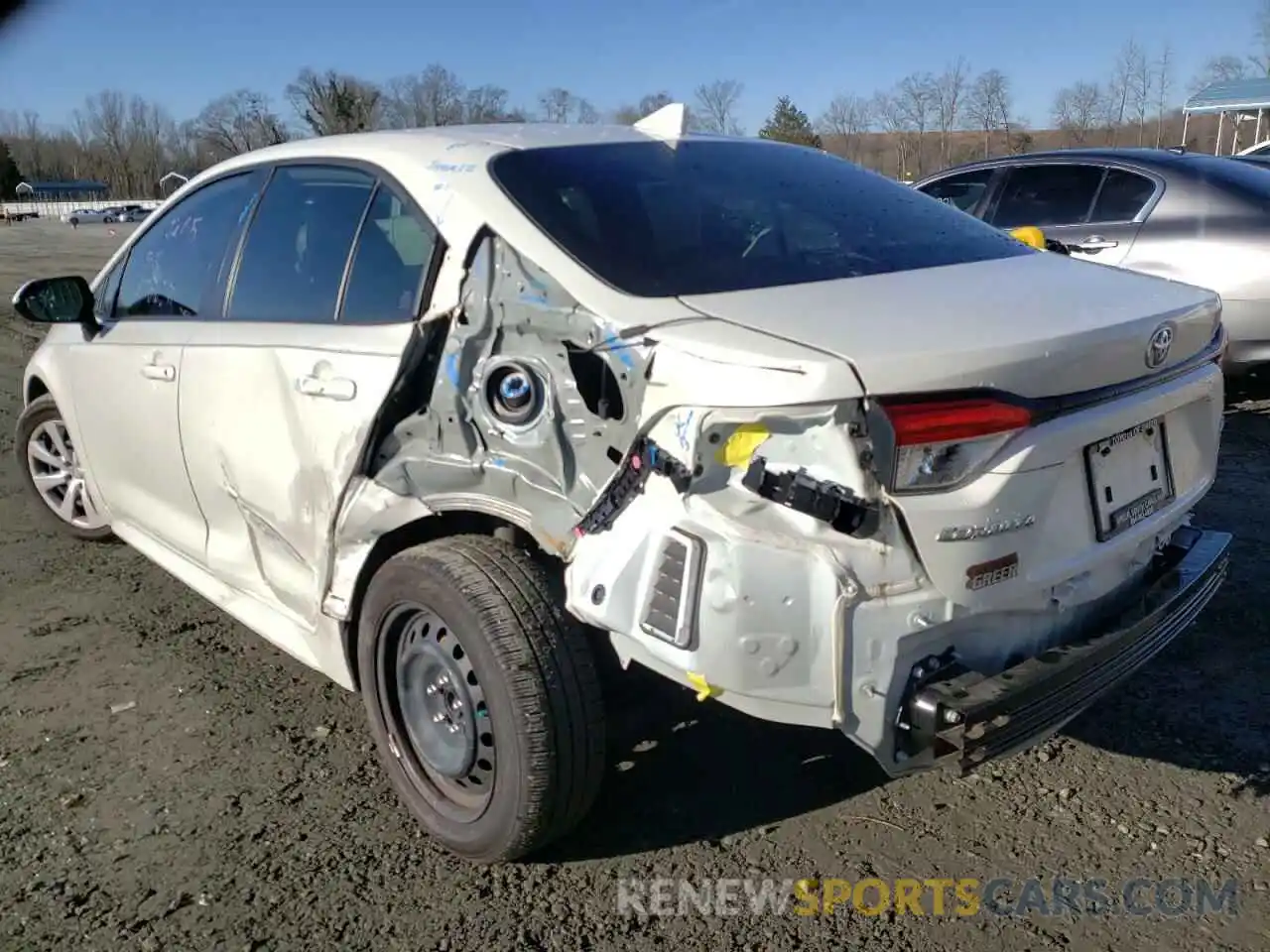 3 Photograph of a damaged car JTDEPMAE4MJ174866 TOYOTA COROLLA 2021