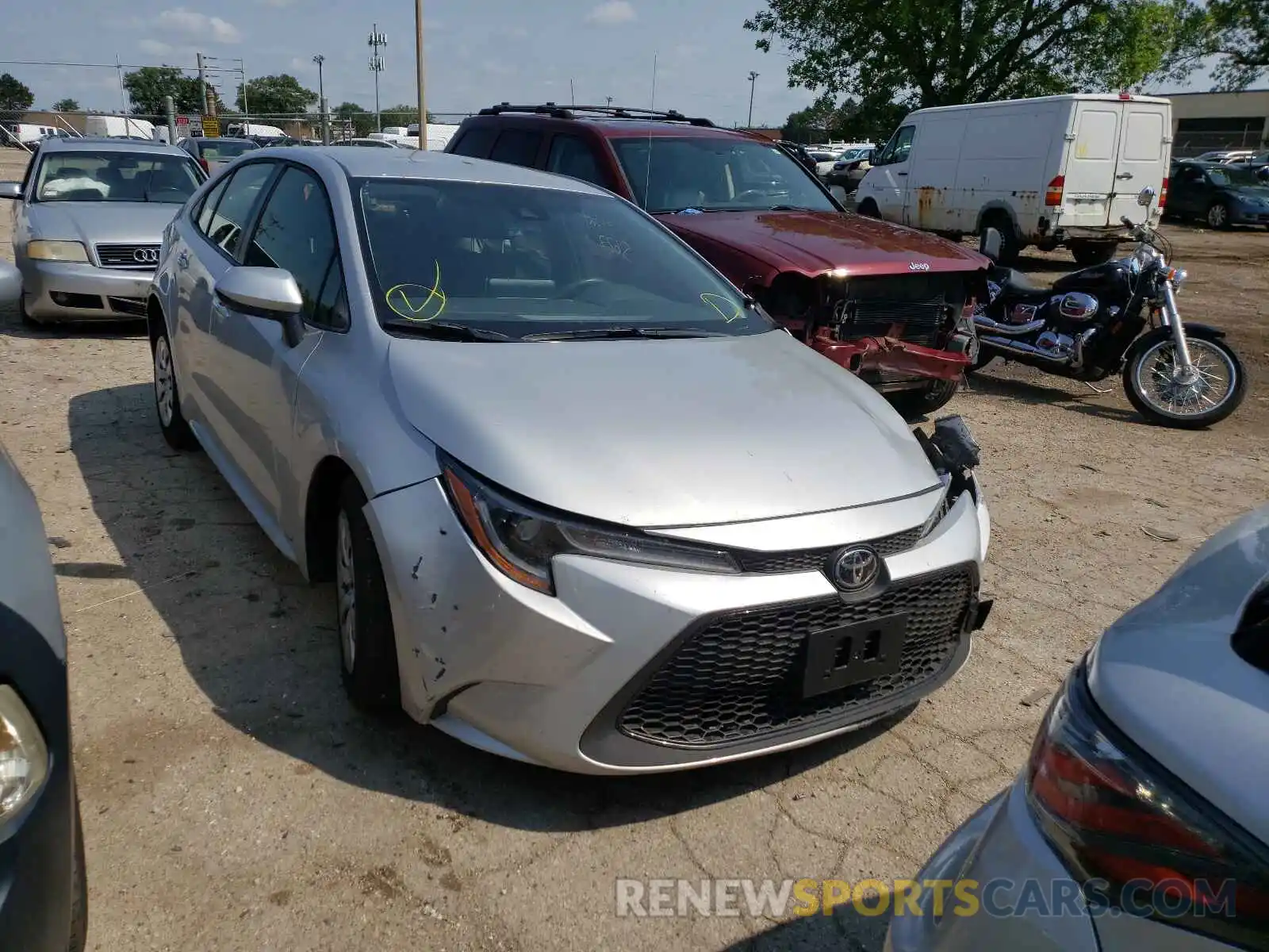 1 Photograph of a damaged car JTDEPMAE4MJ174933 TOYOTA COROLLA 2021