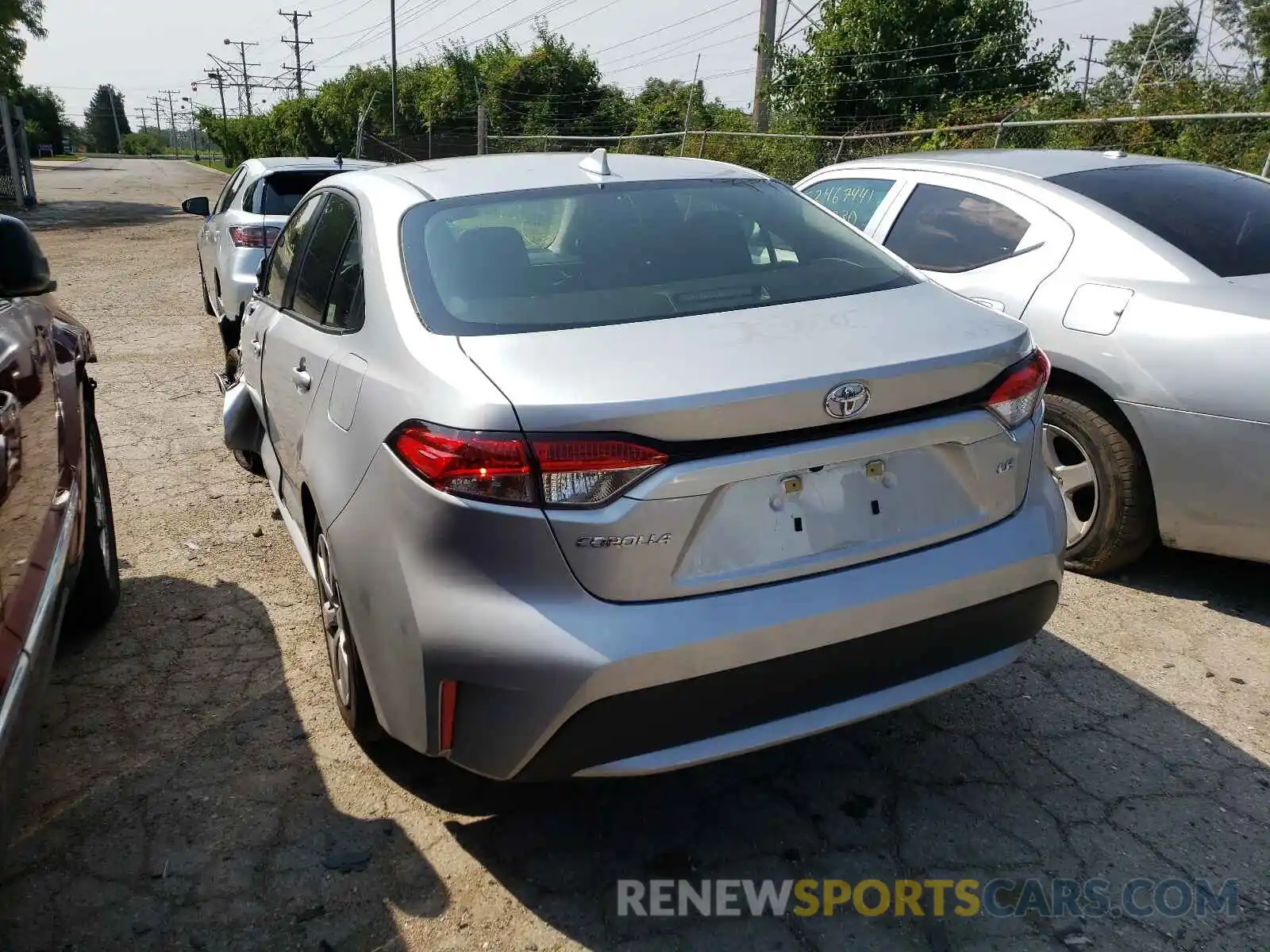 3 Photograph of a damaged car JTDEPMAE4MJ174933 TOYOTA COROLLA 2021