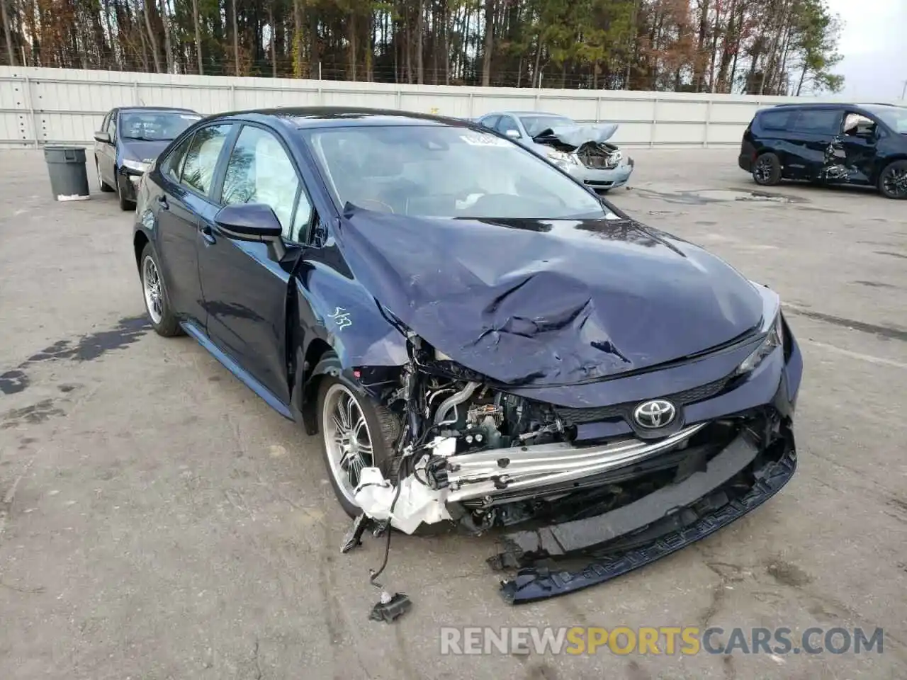 1 Photograph of a damaged car JTDEPMAE4MJ175287 TOYOTA COROLLA 2021