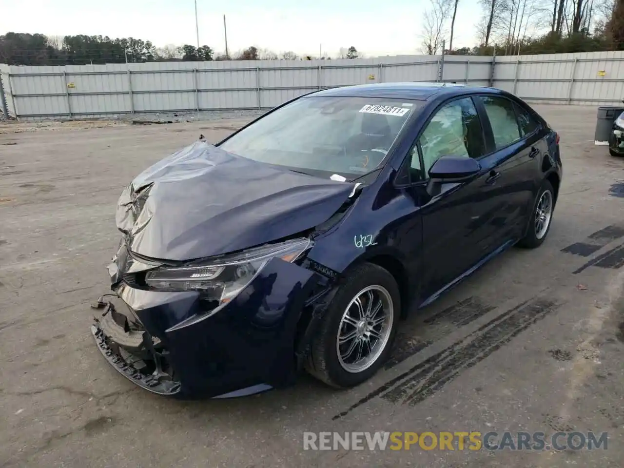 2 Photograph of a damaged car JTDEPMAE4MJ175287 TOYOTA COROLLA 2021